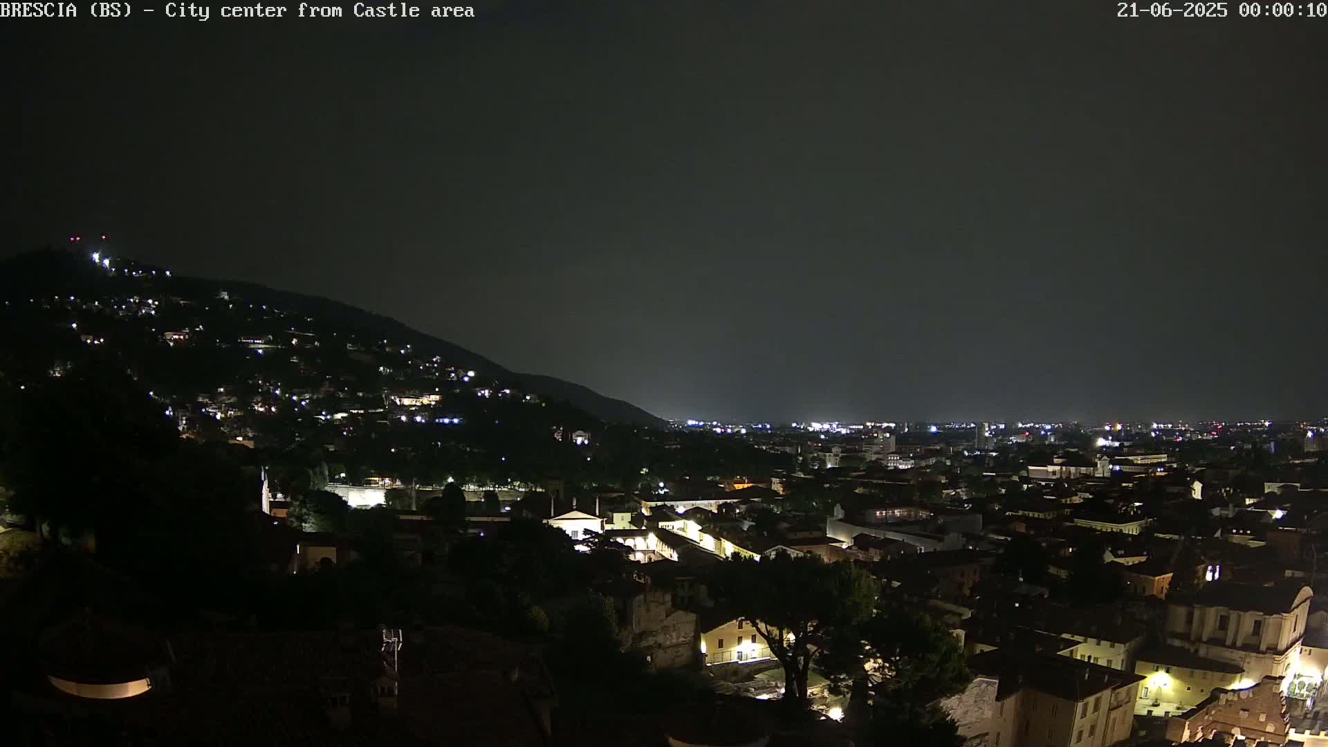 Brescia, Mount Maddalena & City View Live Cam - Lombardy, Italy