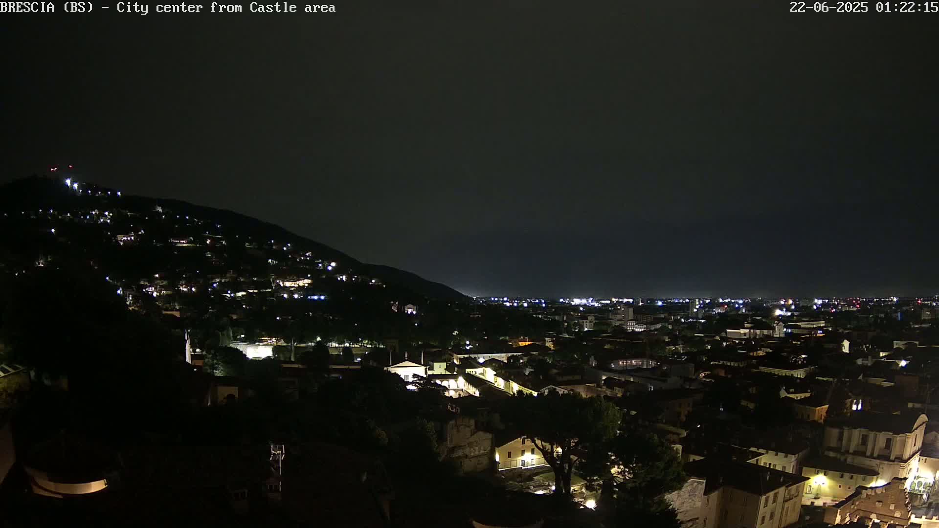 Brescia, Mount Maddalena & City View Live Cam - Lombardy, Italy