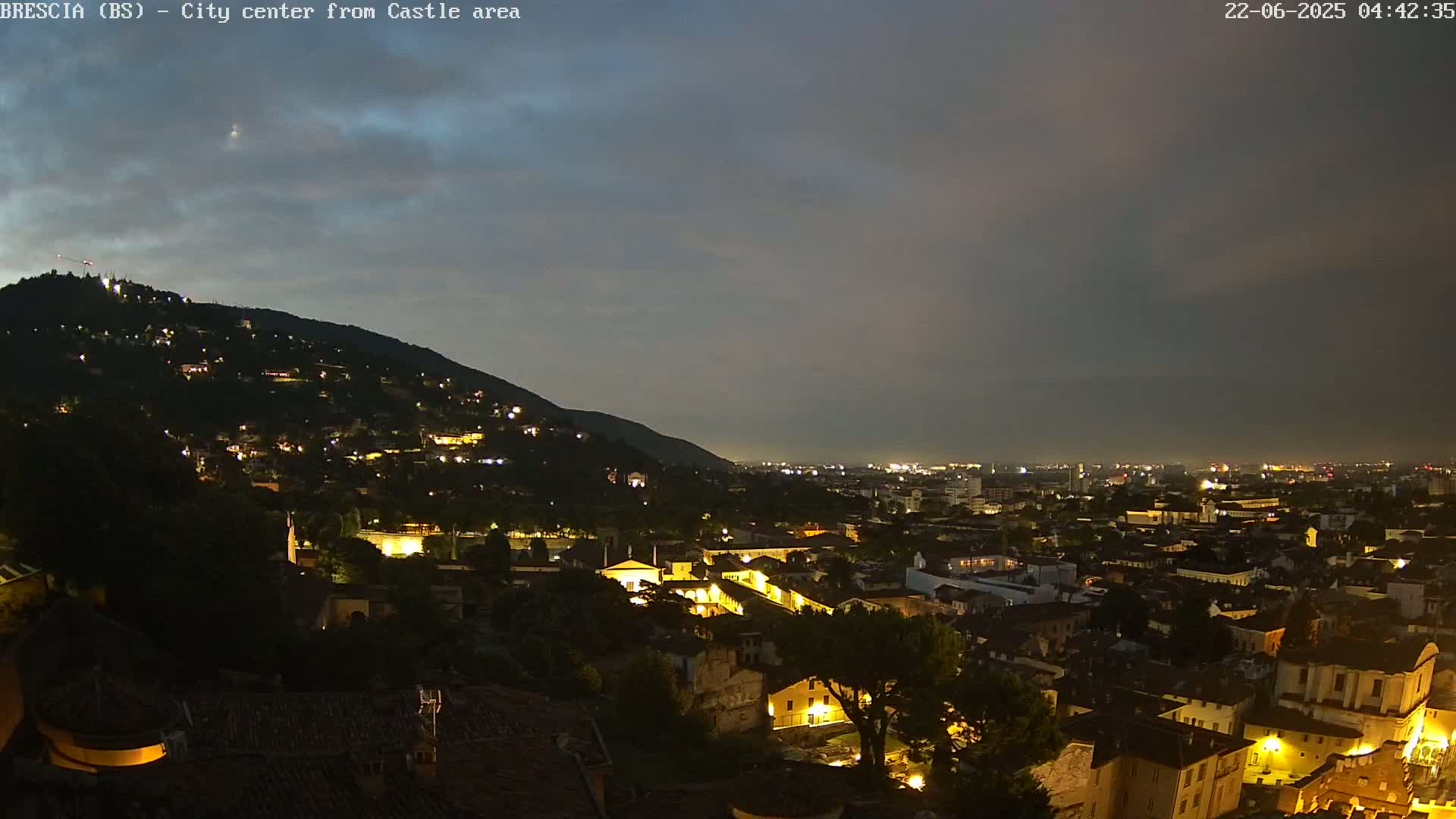 Brescia, Mount Maddalena & City View Live Cam - Lombardy, Italy