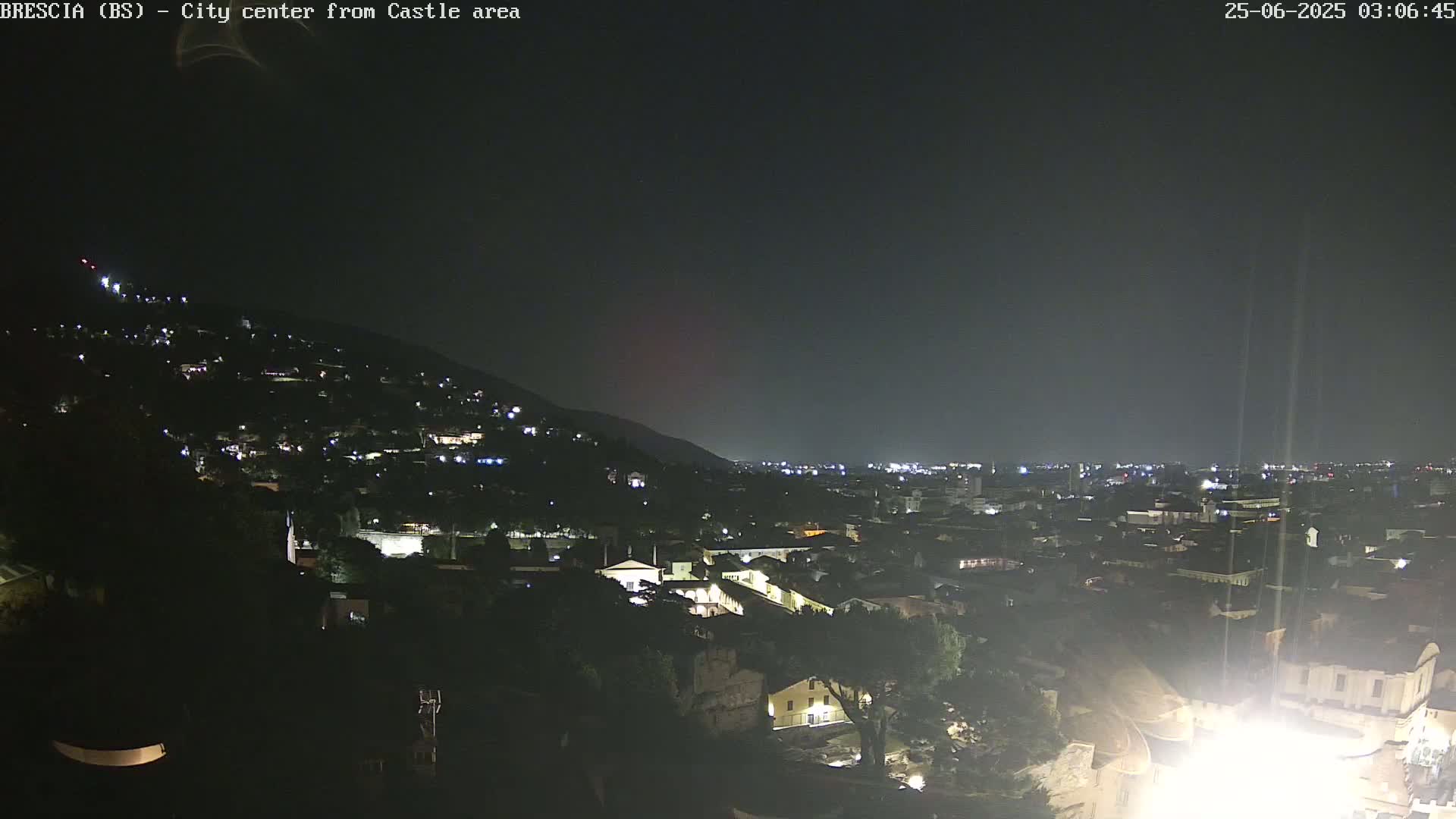 Brescia, Mount Maddalena & City View Live Cam - Lombardy, Italy
