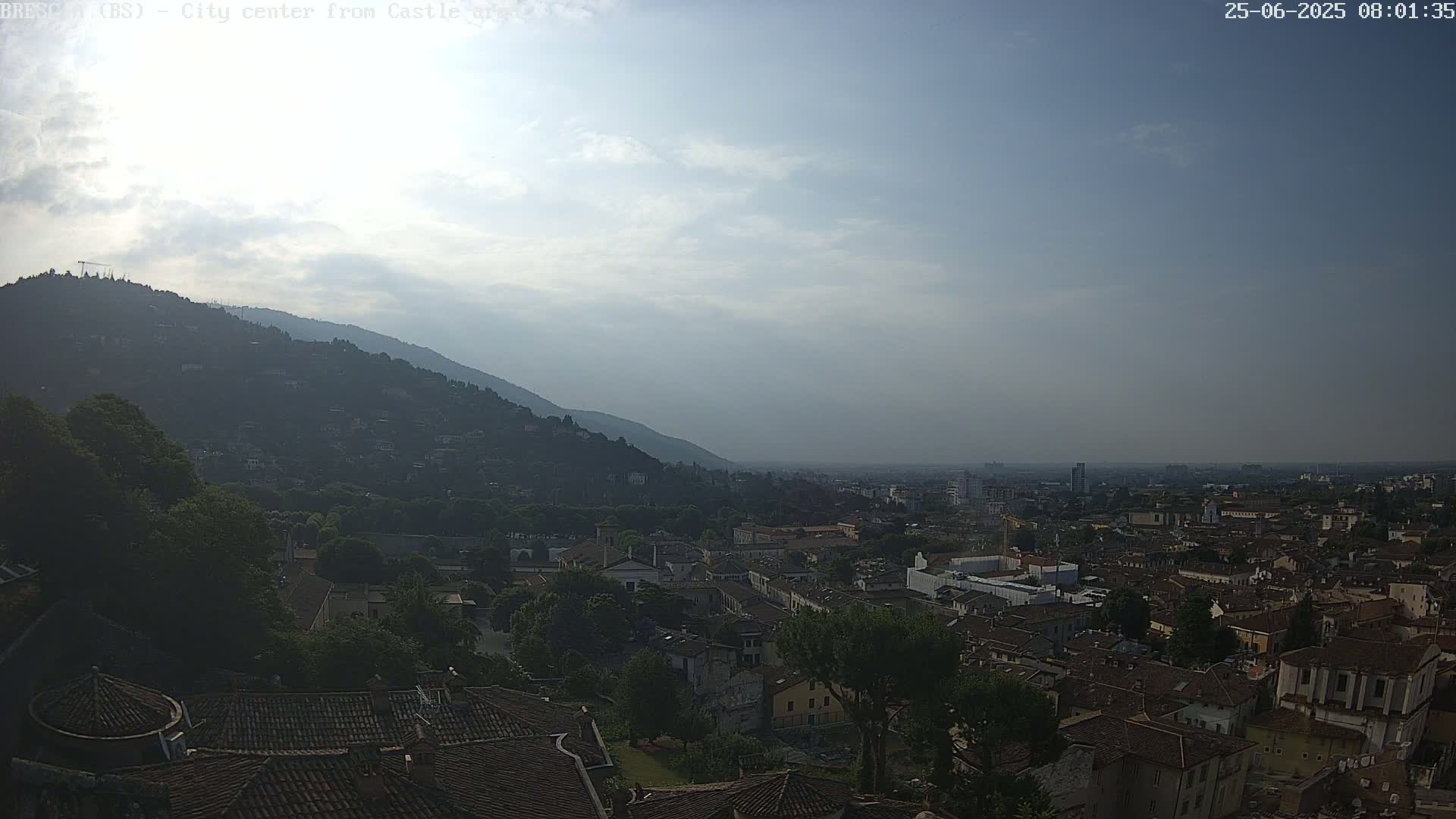 Brescia, Mount Maddalena & City View Live Cam - Lombardy, Italy