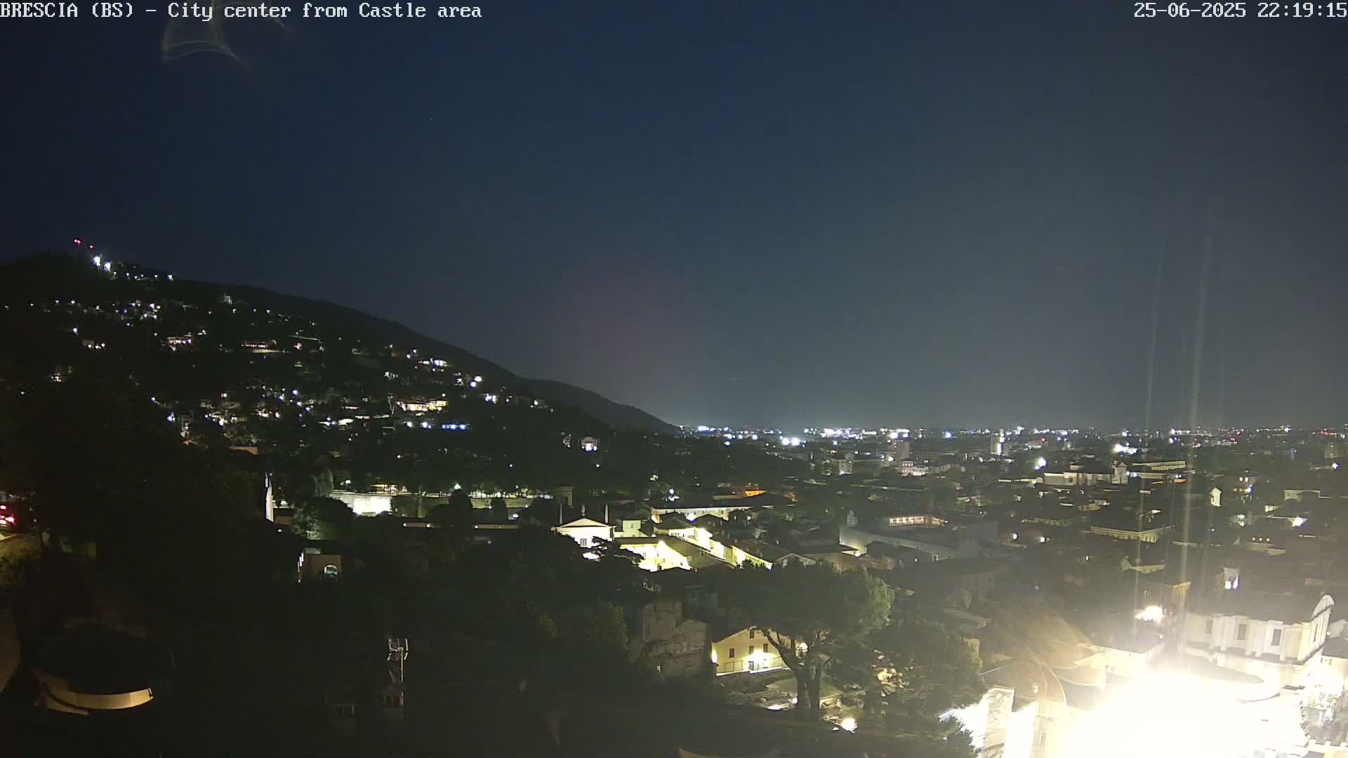 Brescia, Mount Maddalena & City View Live Cam - Lombardy, Italy