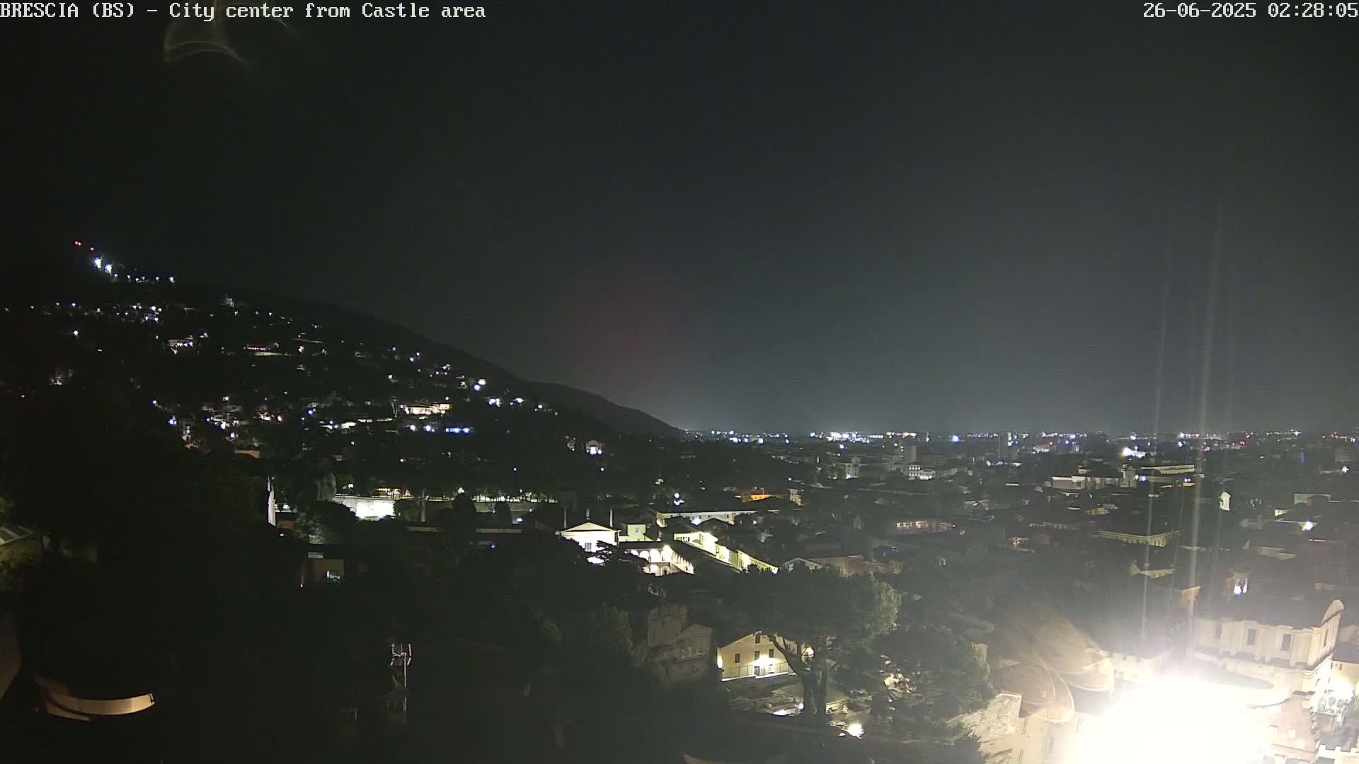 Brescia, Mount Maddalena & City View Live Cam - Lombardy, Italy