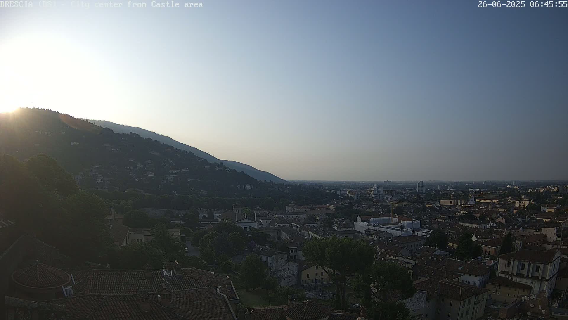 Brescia, Mount Maddalena & City View Live Cam - Lombardy, Italy