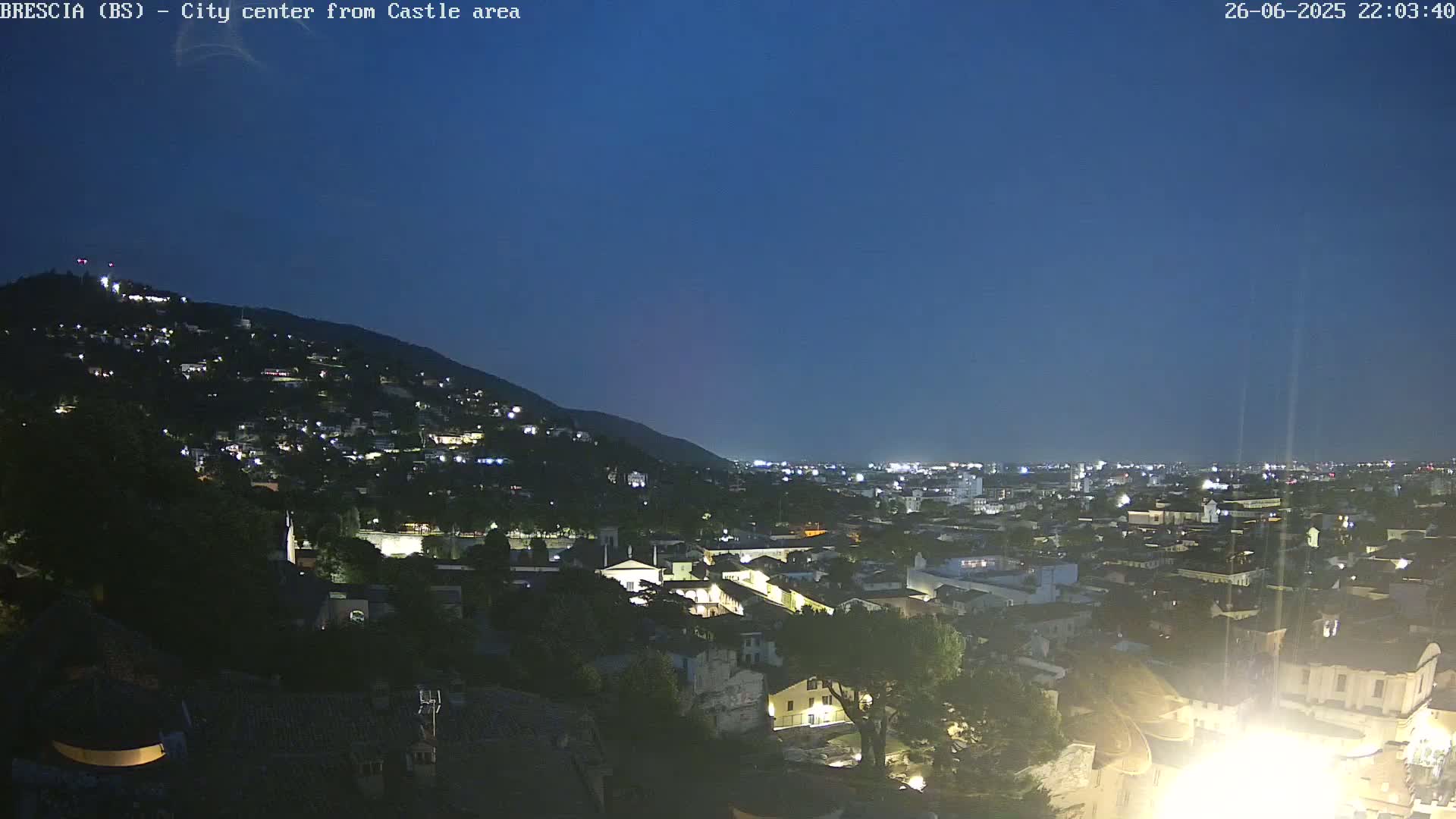 Brescia, Mount Maddalena & City View Live Cam - Lombardy, Italy