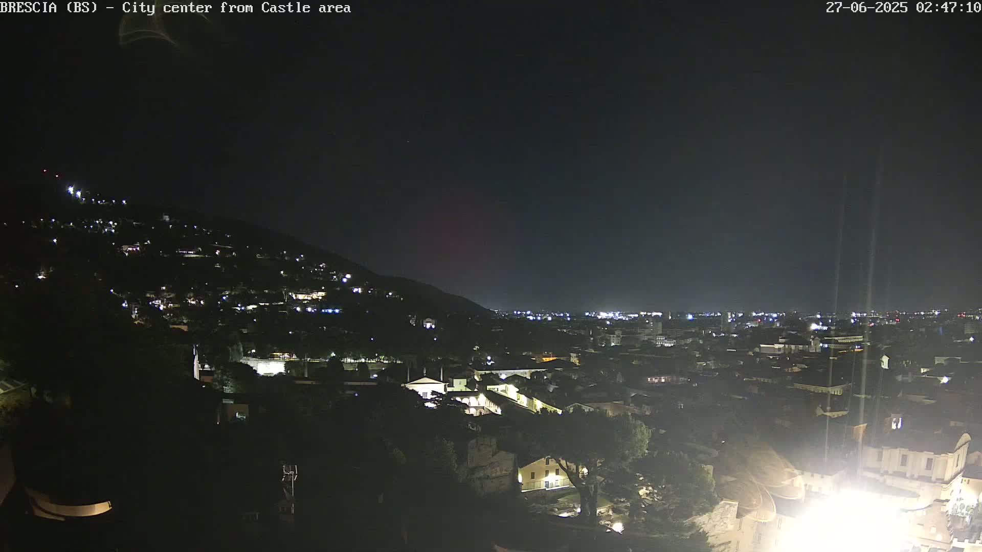 Brescia, Mount Maddalena & City View Live Cam - Lombardy, Italy