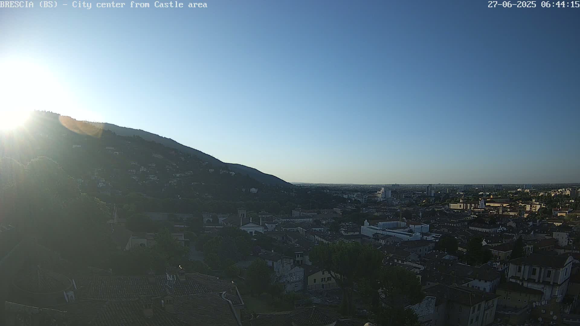 Brescia, Mount Maddalena & City View Live Cam - Lombardy, Italy