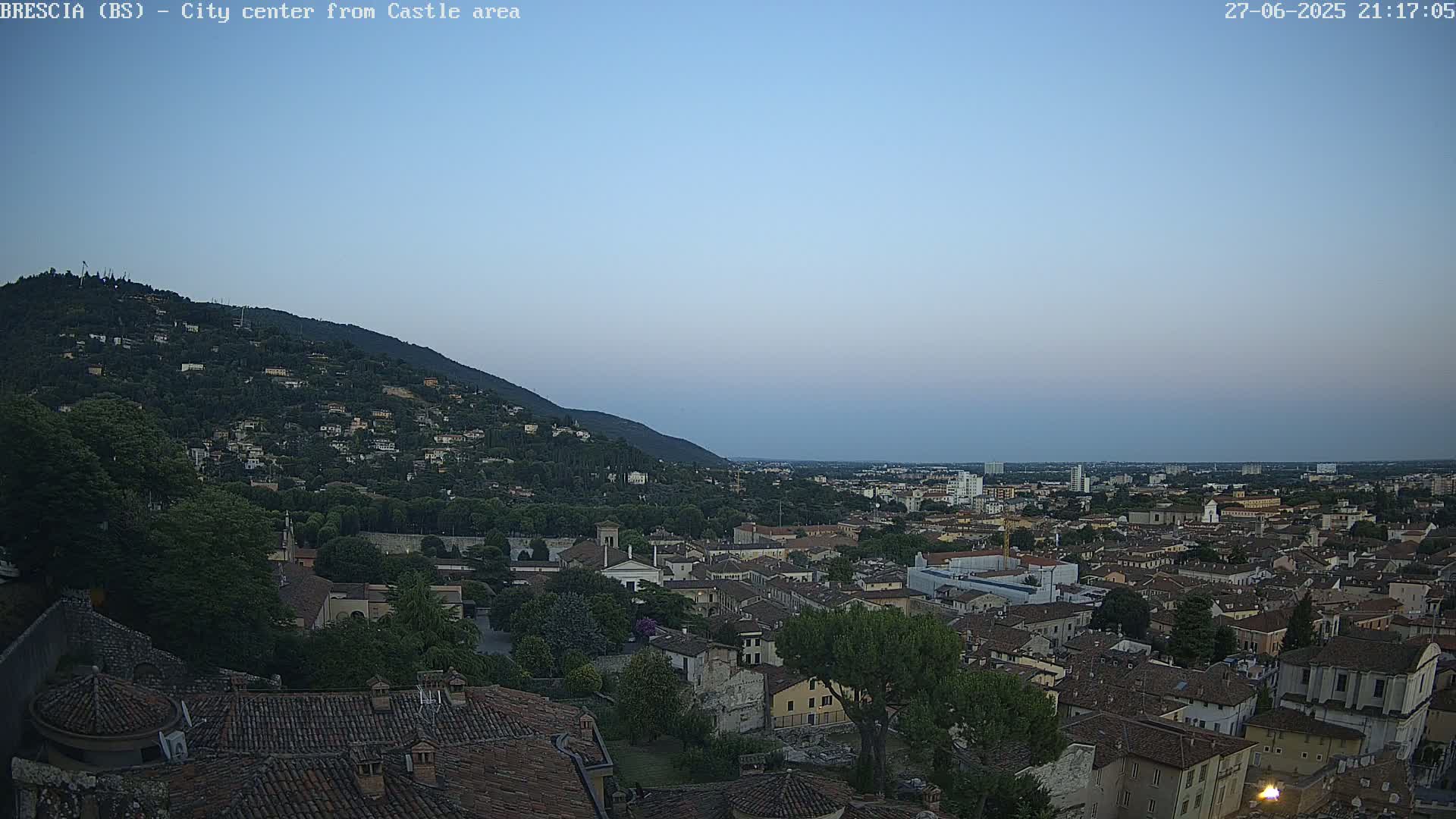 Brescia, Mount Maddalena & City View Live Cam - Lombardy, Italy