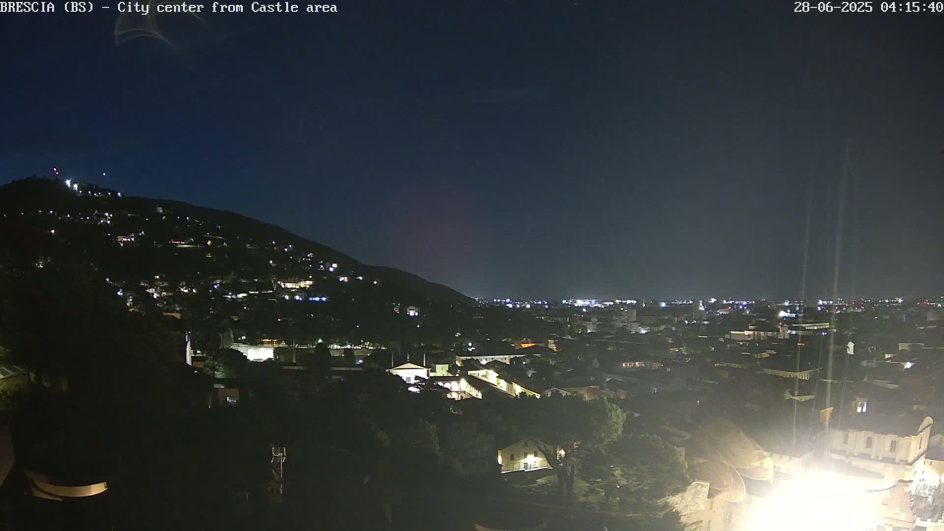 Brescia, Mount Maddalena & City View Live Cam - Lombardy, Italy