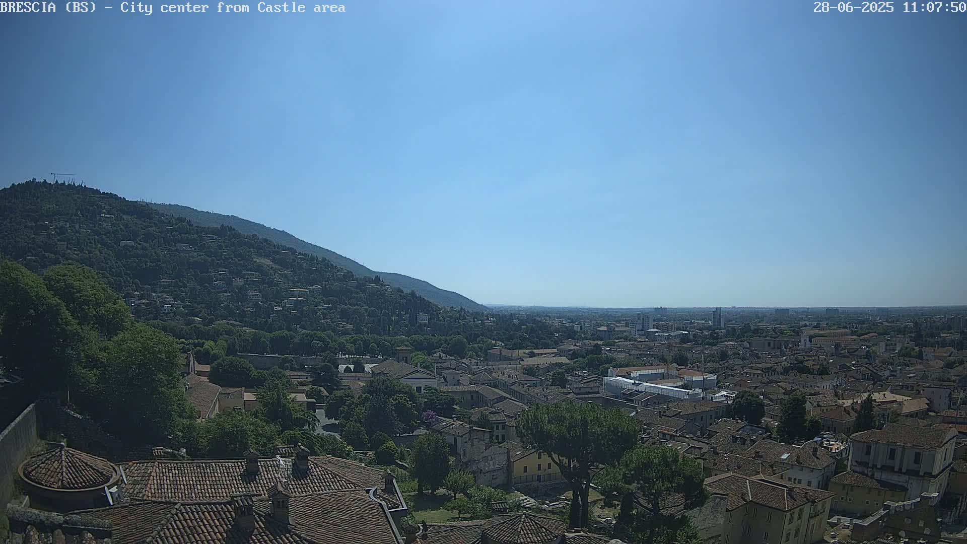 Brescia, Mount Maddalena & City View Live Cam - Lombardy, Italy