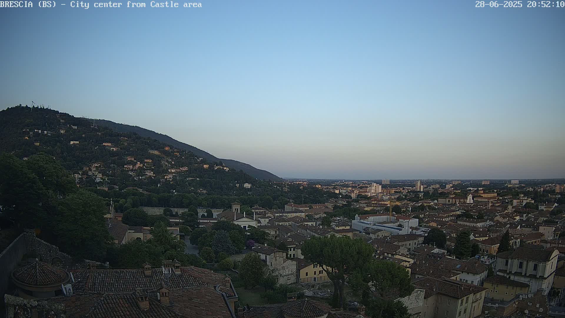 Brescia, Mount Maddalena & City View Live Cam - Lombardy, Italy