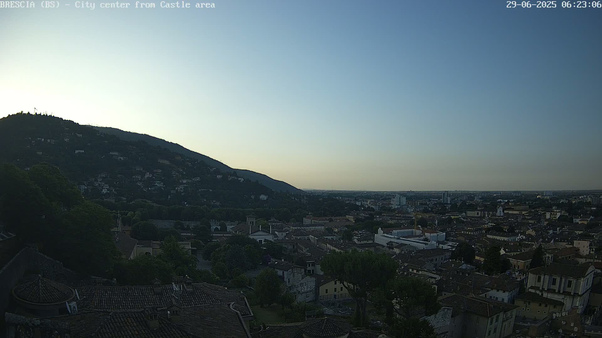 Brescia, Mount Maddalena & City View Live Cam - Lombardy, Italy