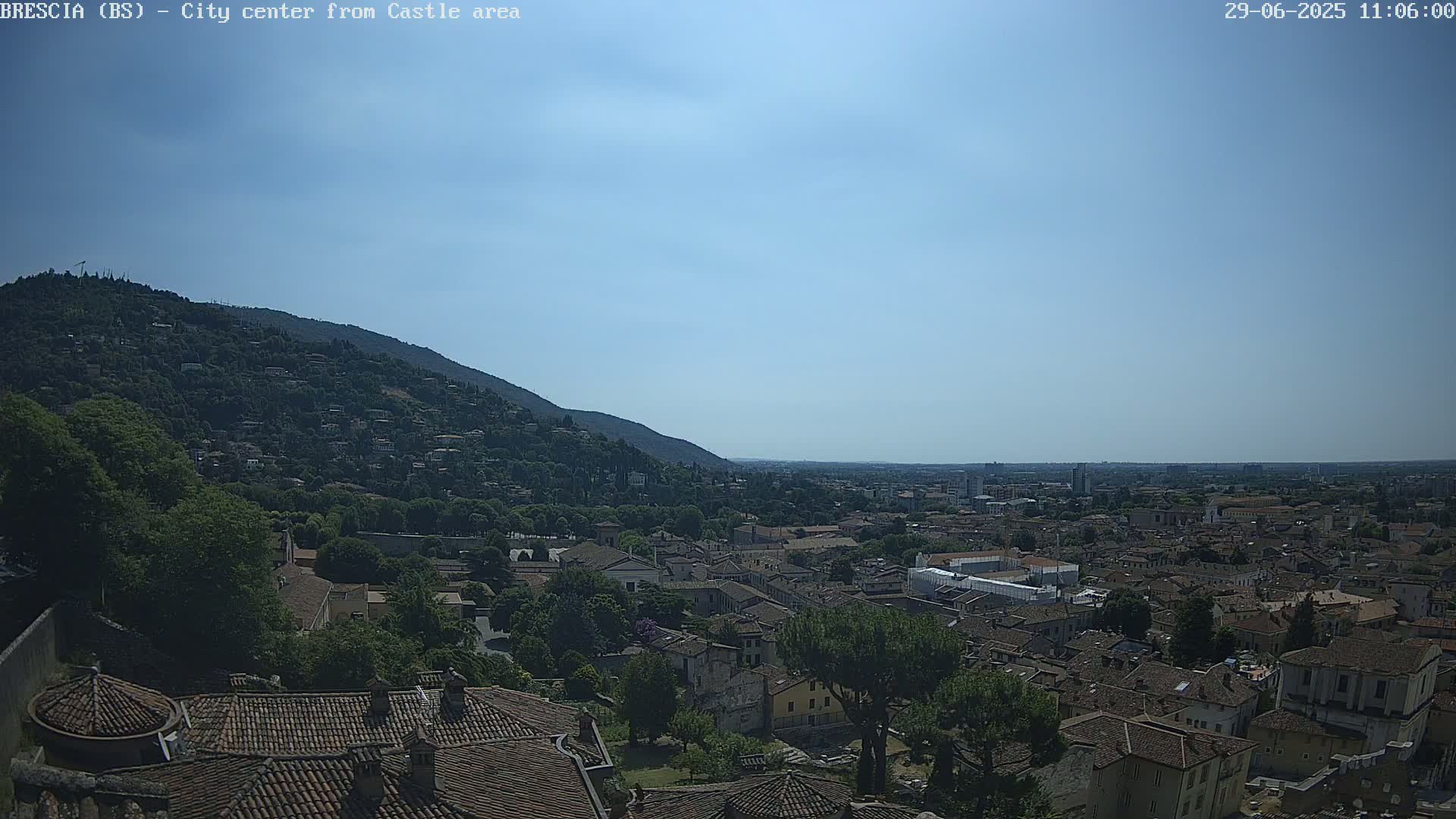 Brescia, Mount Maddalena & City View Live Cam - Lombardy, Italy