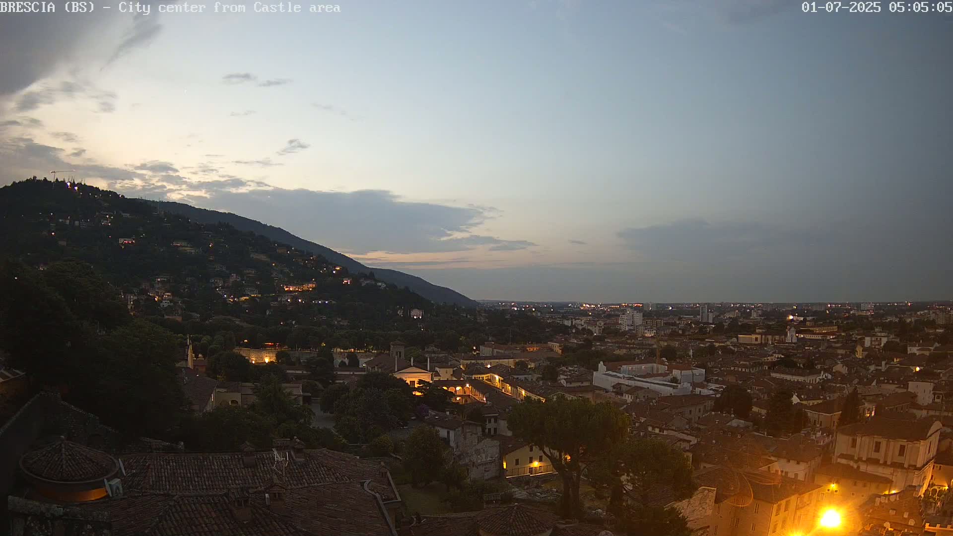 Brescia, Mount Maddalena & City View Live Cam - Lombardy, Italy