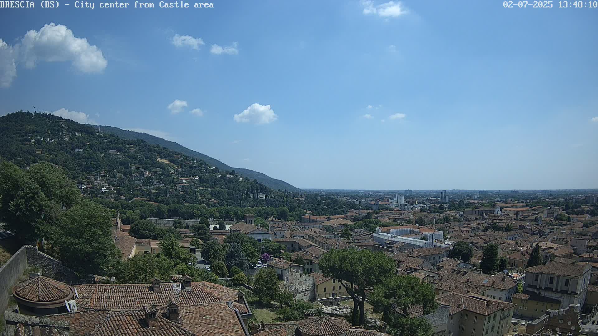Brescia, Mount Maddalena & City View Live Cam - Lombardy, Italy