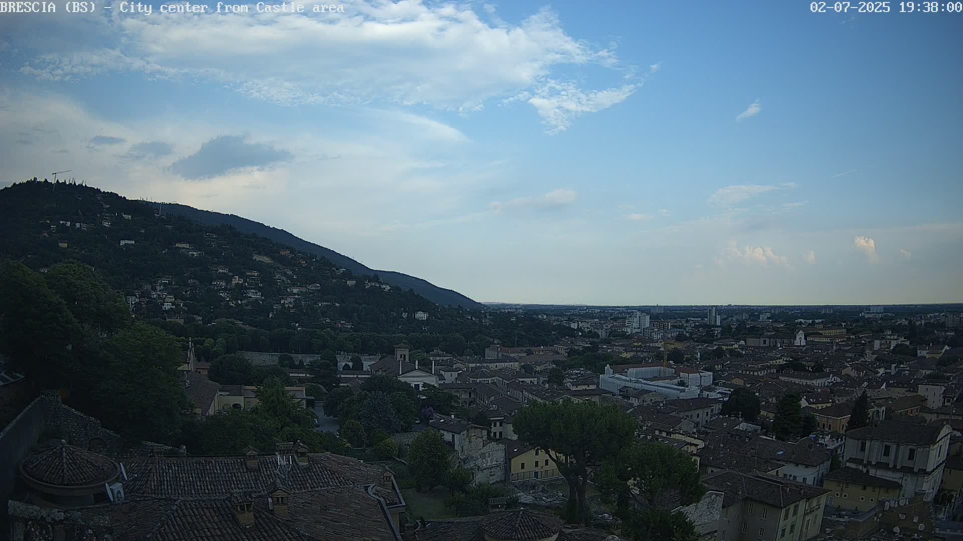 Brescia, Mount Maddalena & City View Live Cam - Lombardy, Italy