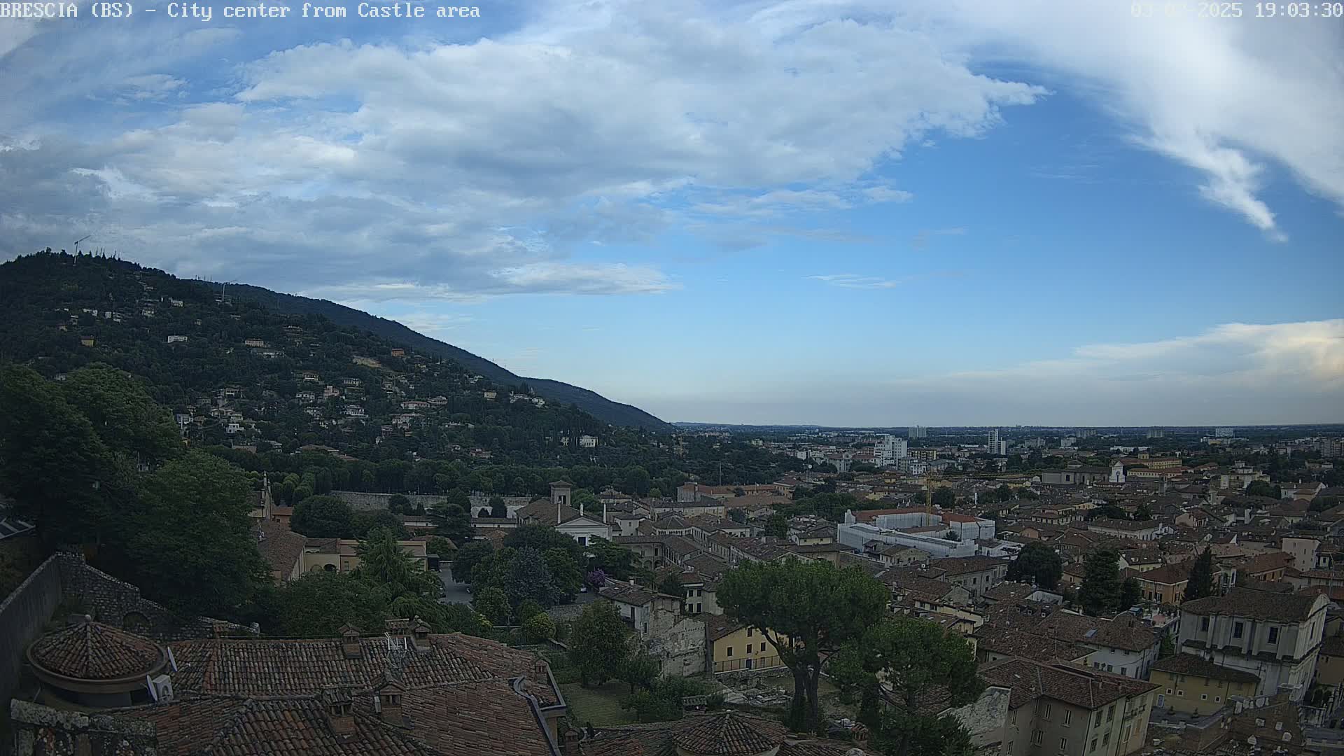 Brescia, Mount Maddalena & City View Live Cam - Lombardy, Italy