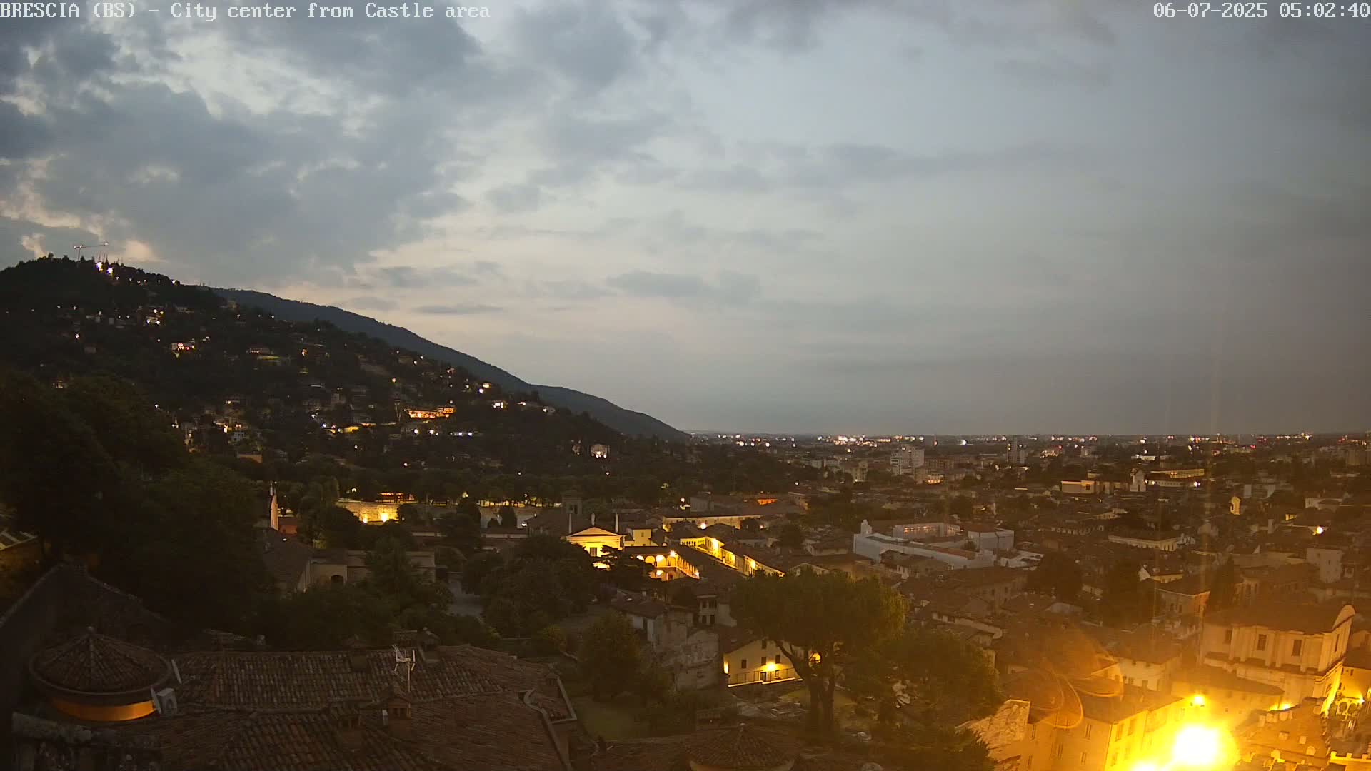 Brescia, Mount Maddalena & City View Live Cam - Lombardy, Italy