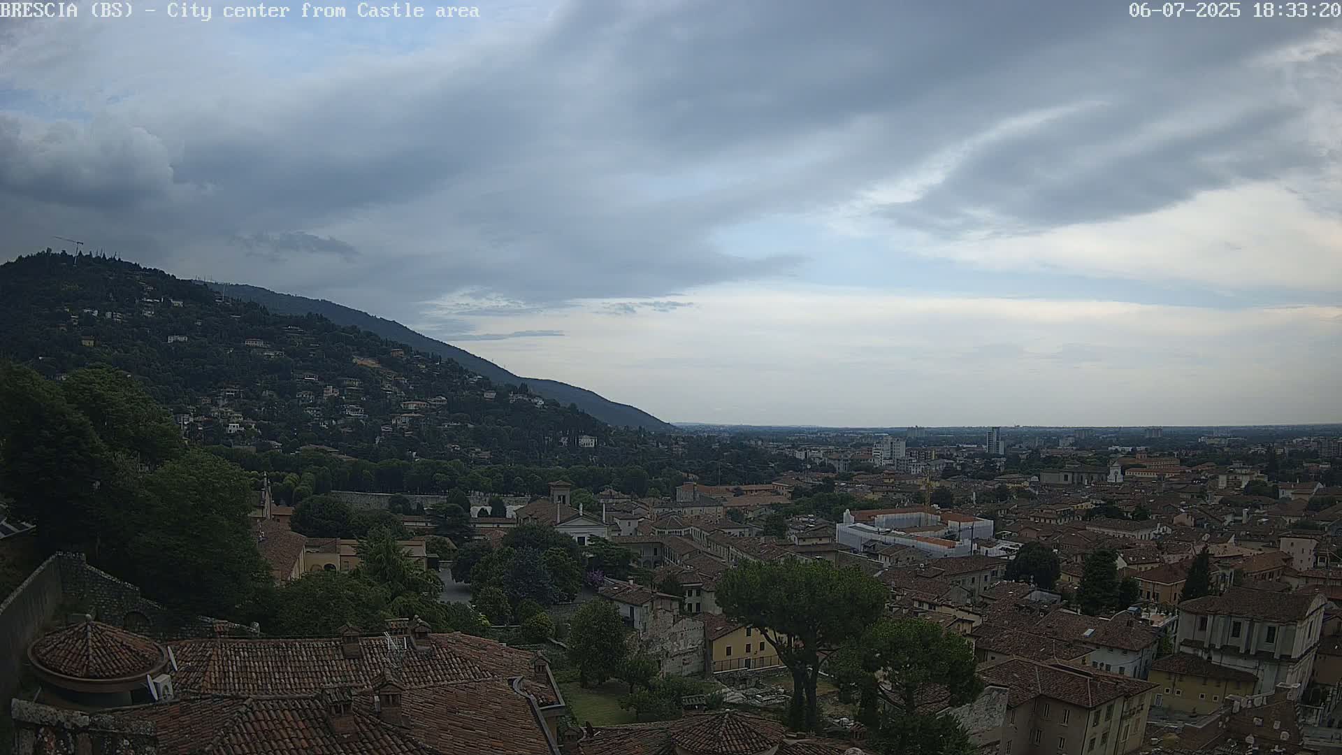Brescia, Mount Maddalena & City View Live Cam - Lombardy, Italy