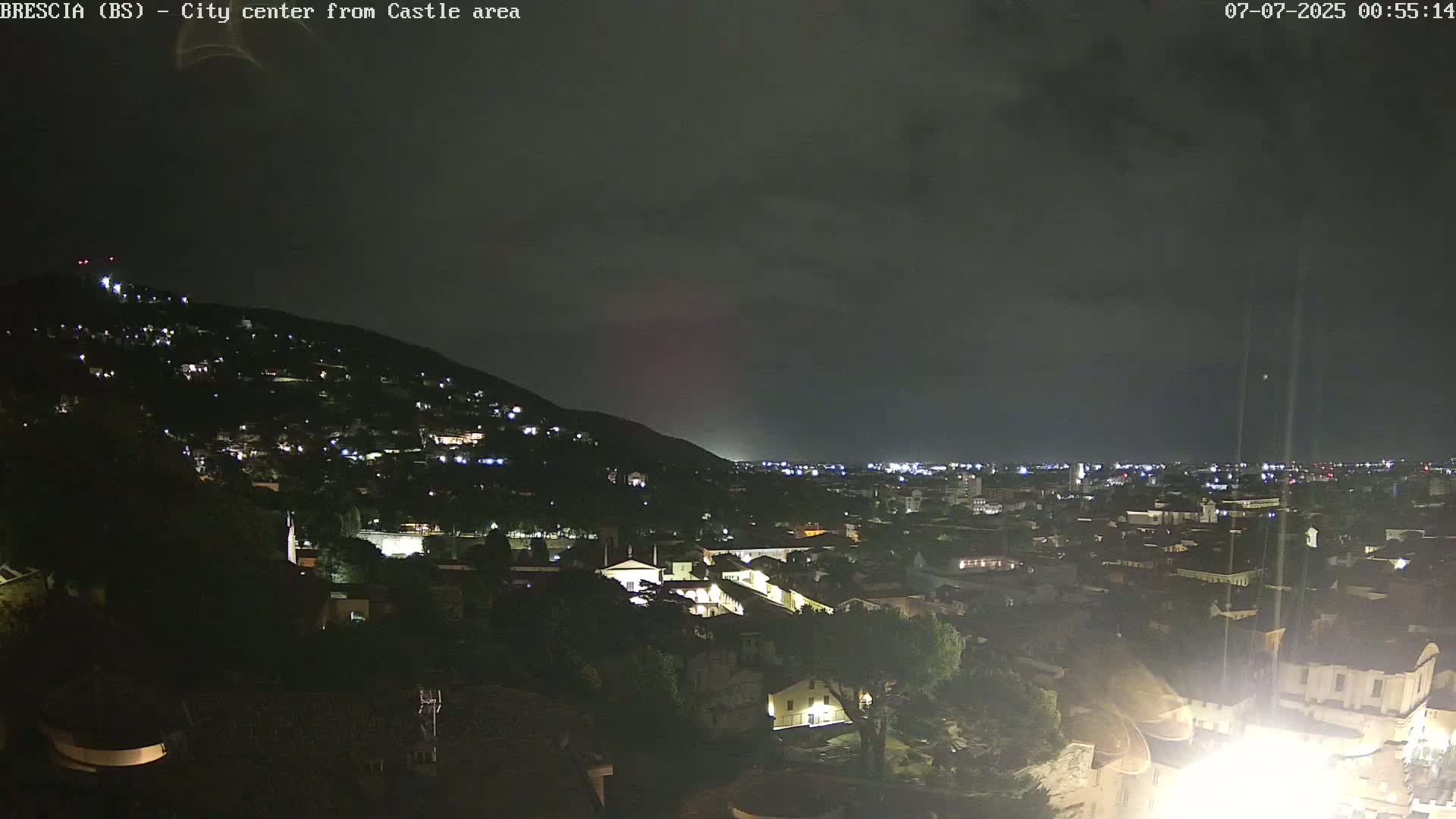 Brescia, Mount Maddalena & City View Live Cam - Lombardy, Italy