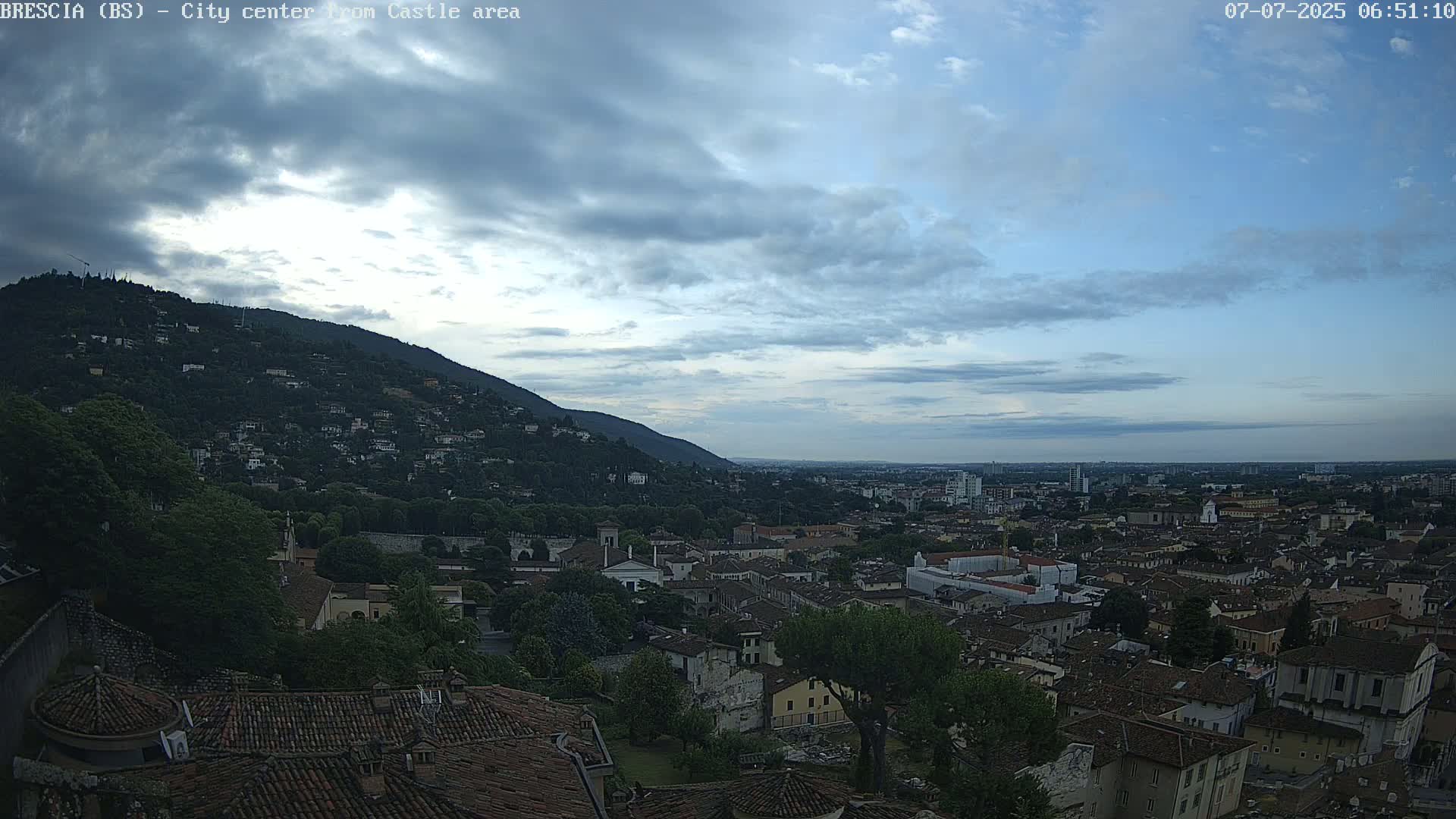 Brescia, Mount Maddalena & City View Live Cam - Lombardy, Italy