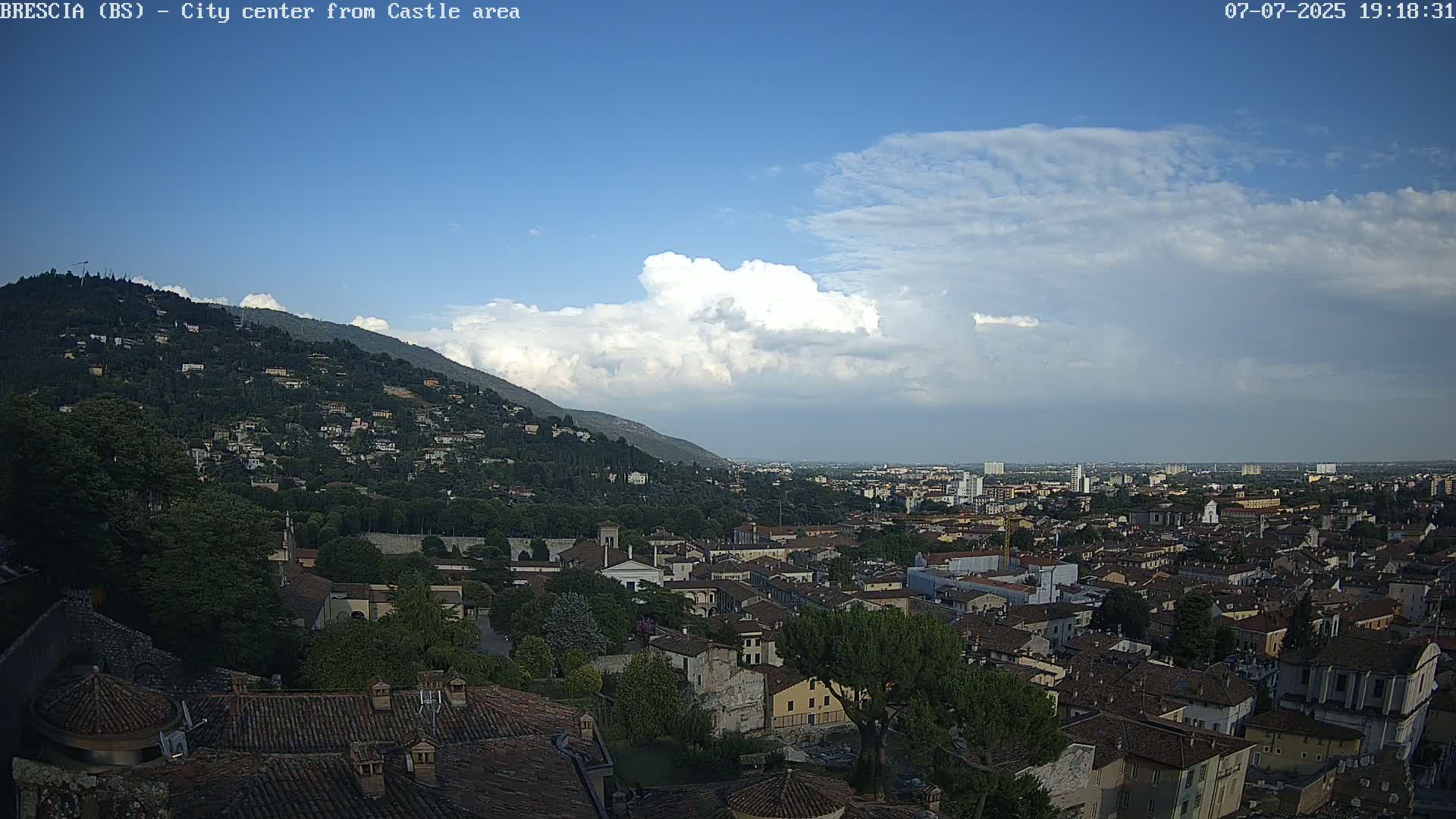Brescia, Mount Maddalena & City View Live Cam - Lombardy, Italy