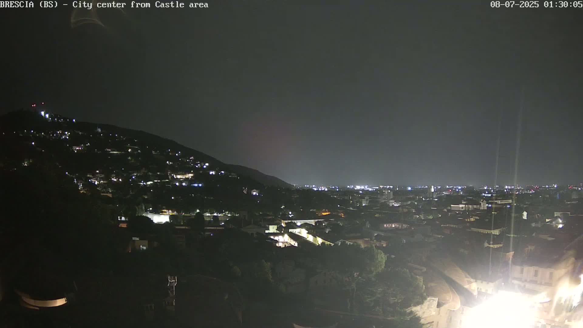 Brescia, Mount Maddalena & City View Live Cam - Lombardy, Italy
