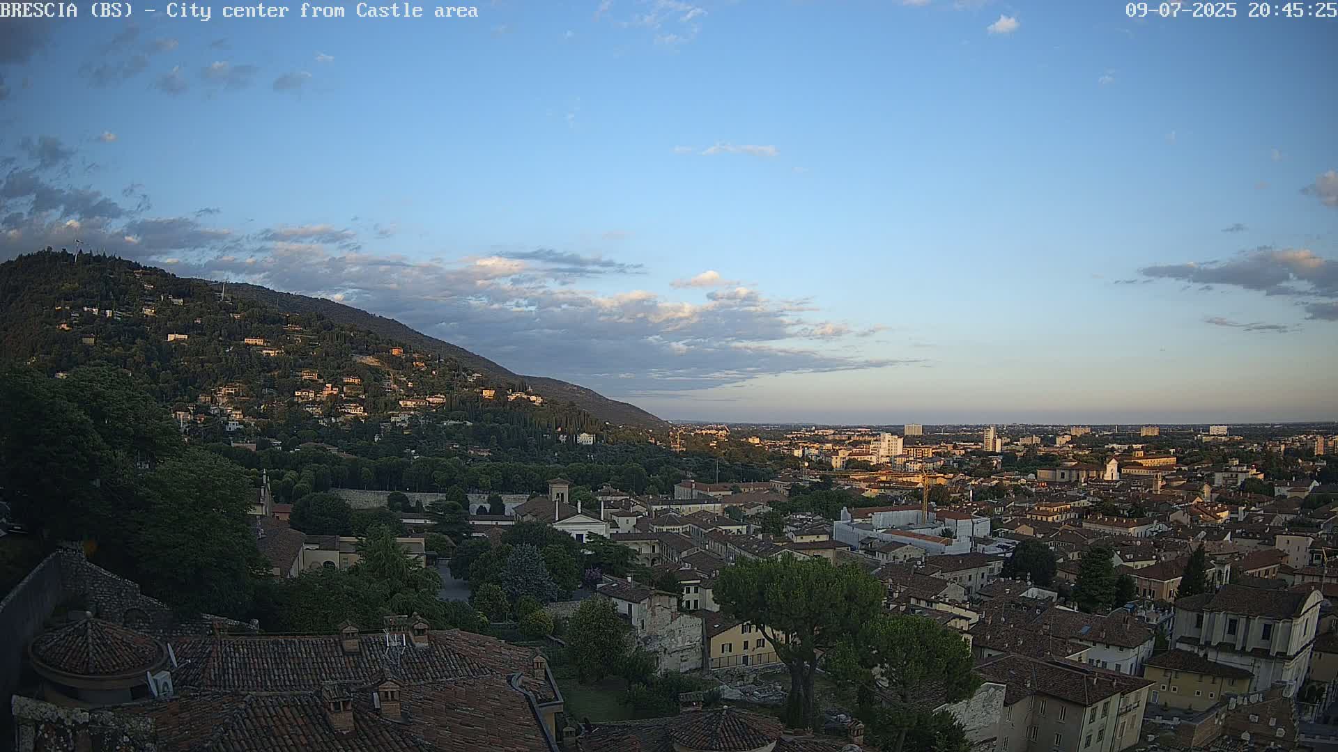 Brescia, Mount Maddalena & City View Live Cam - Lombardy, Italy