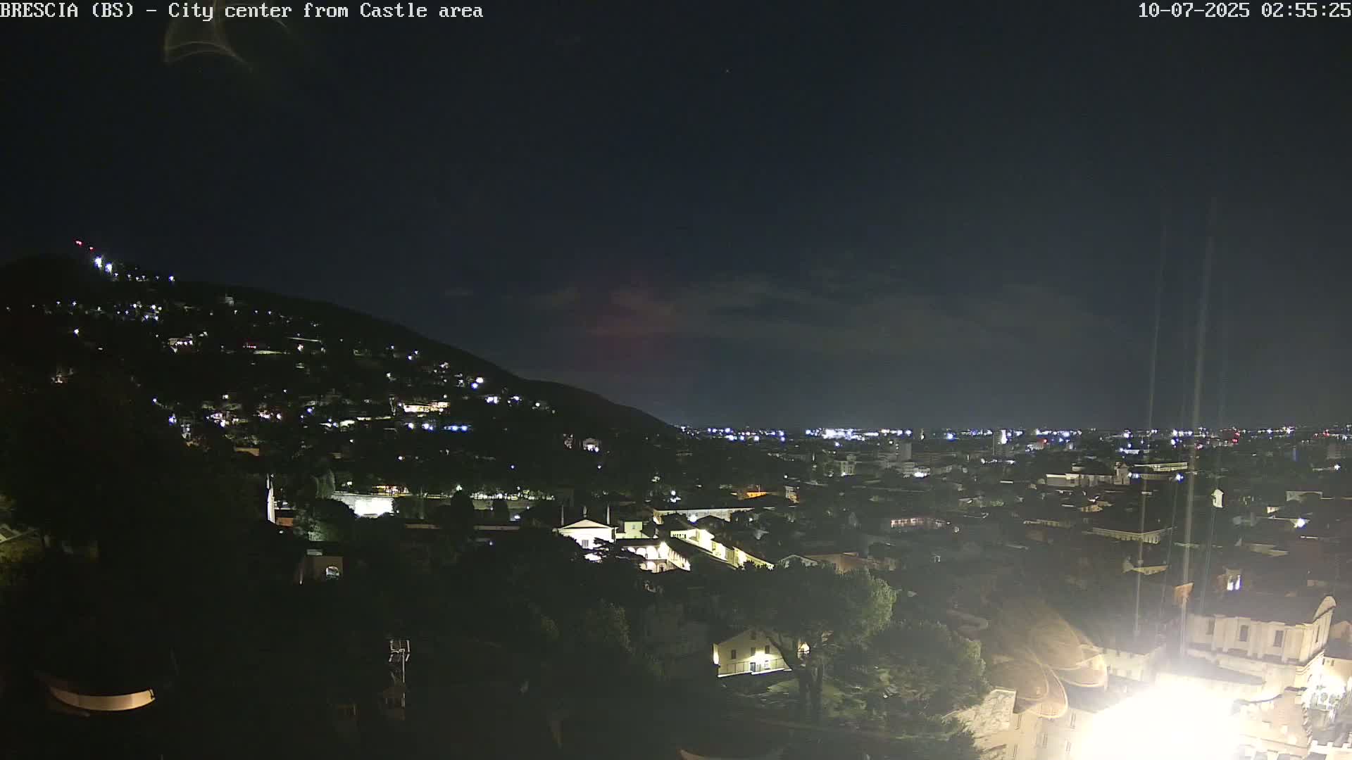 Brescia, Mount Maddalena & City View Live Cam - Lombardy, Italy