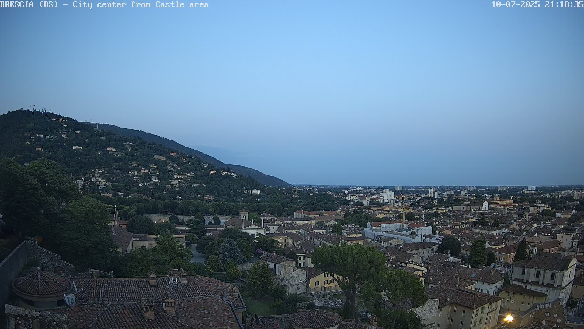 Brescia, Mount Maddalena & City View Live Cam - Lombardy, Italy