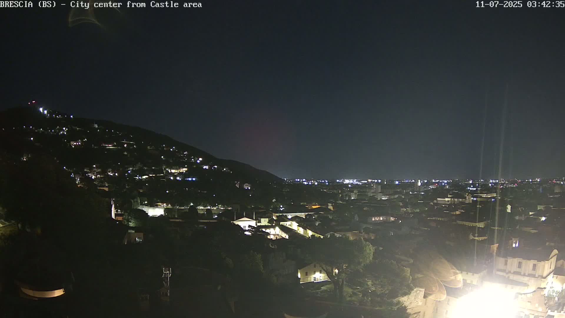 Brescia, Mount Maddalena & City View Live Cam - Lombardy, Italy