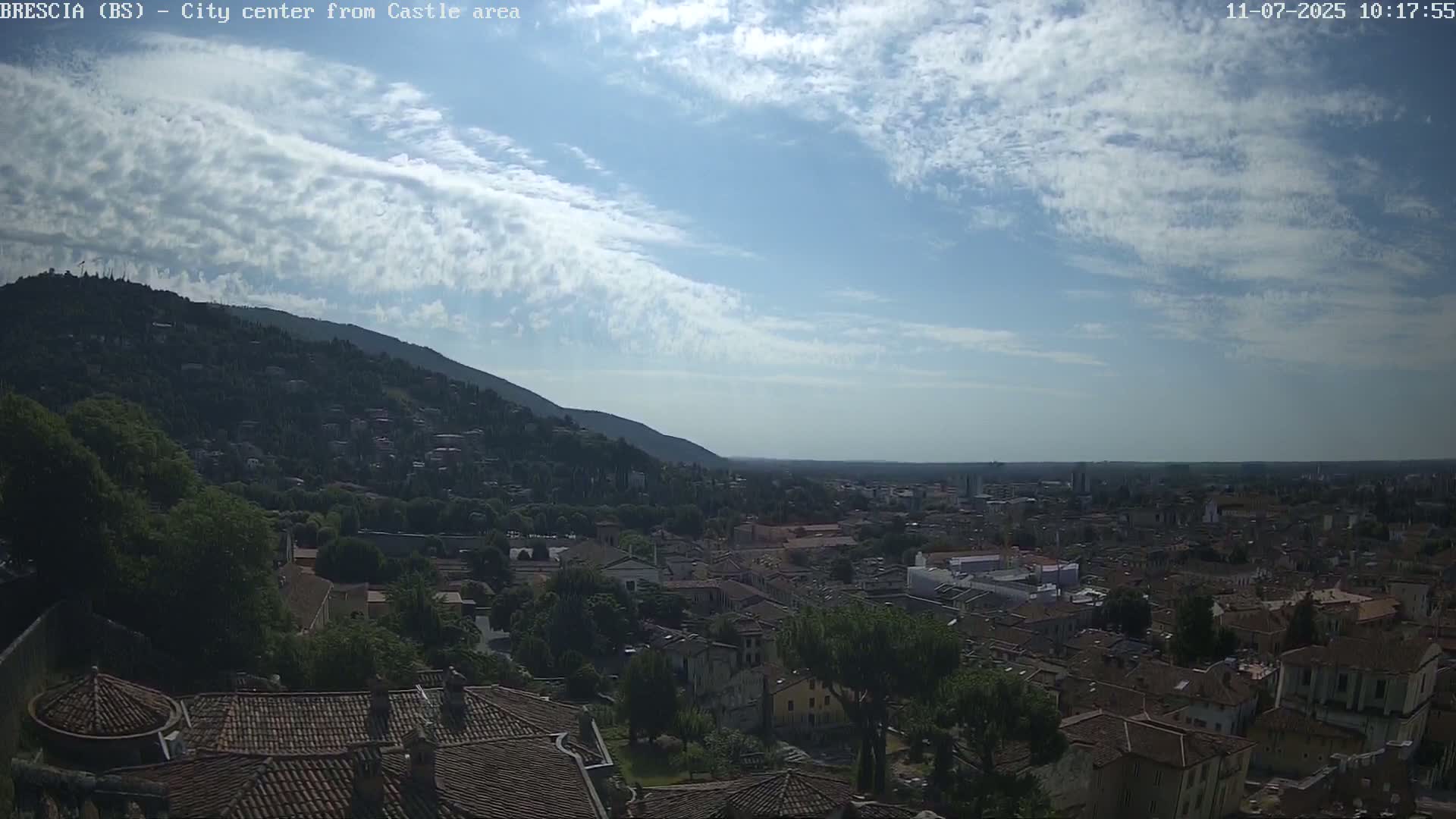 Brescia, Mount Maddalena & City View Live Cam - Lombardy, Italy