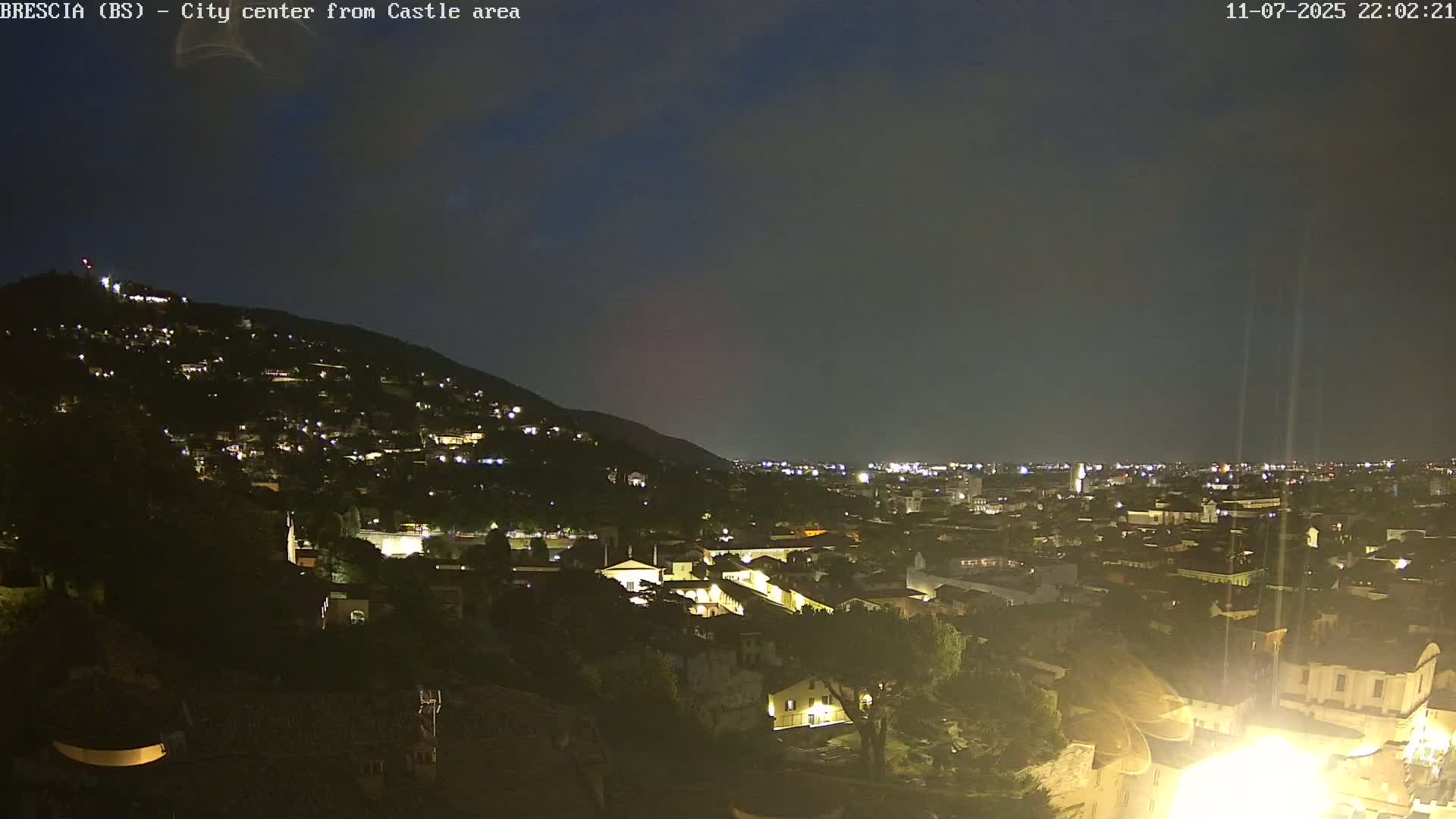 Brescia, Mount Maddalena & City View Live Cam - Lombardy, Italy