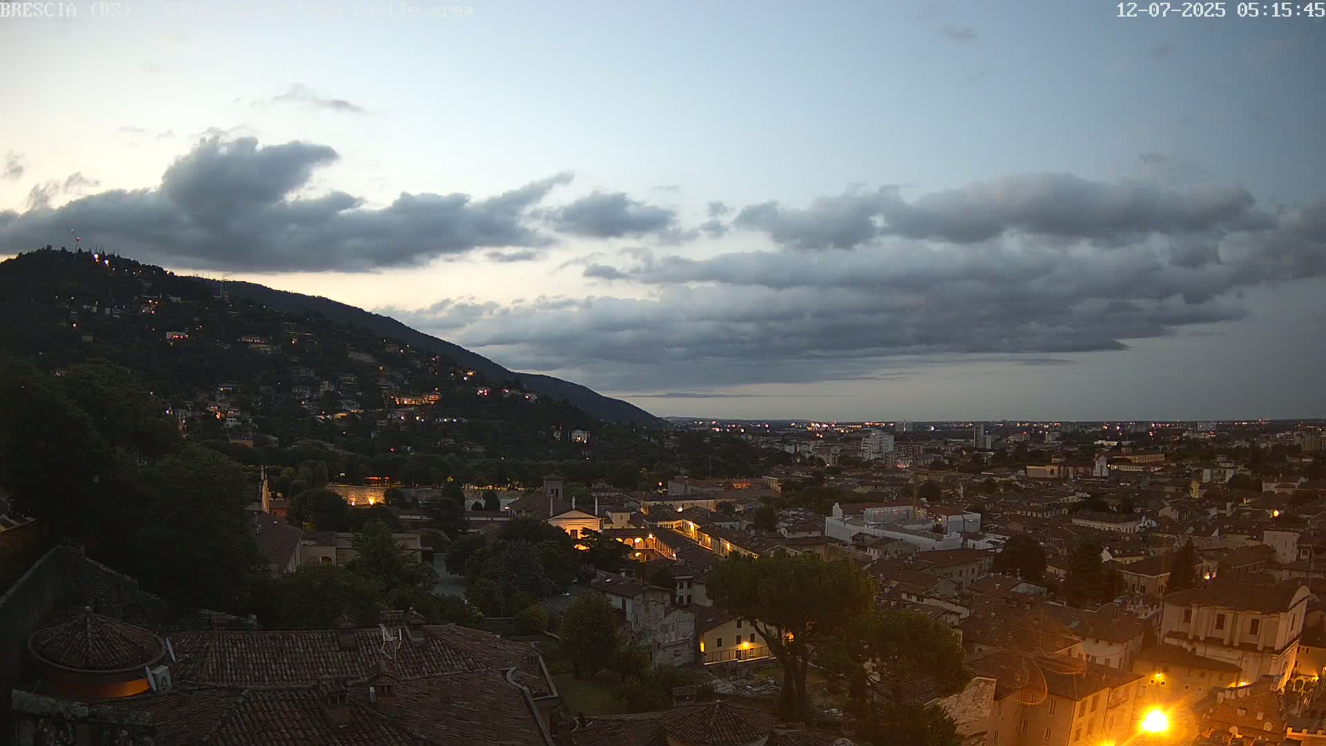 Brescia, Mount Maddalena & City View Live Cam - Lombardy, Italy