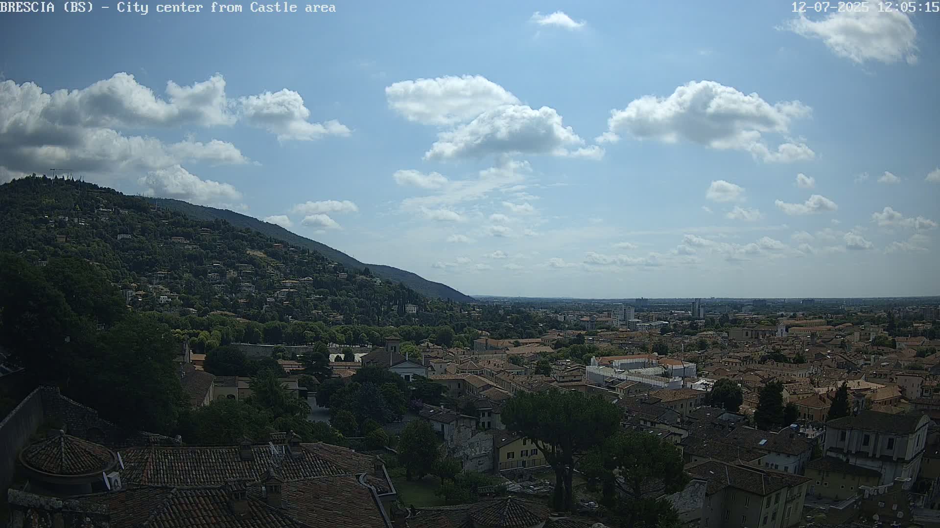 Brescia, Mount Maddalena & City View Live Cam - Lombardy, Italy
