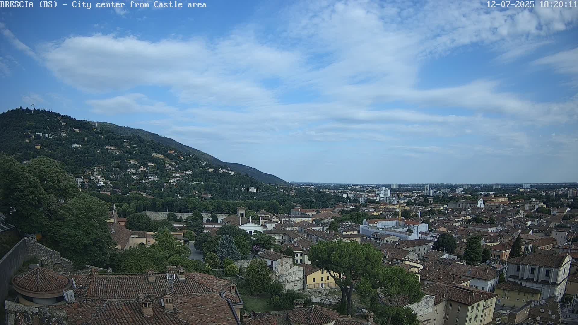 Brescia, Mount Maddalena & City View Live Cam - Lombardy, Italy