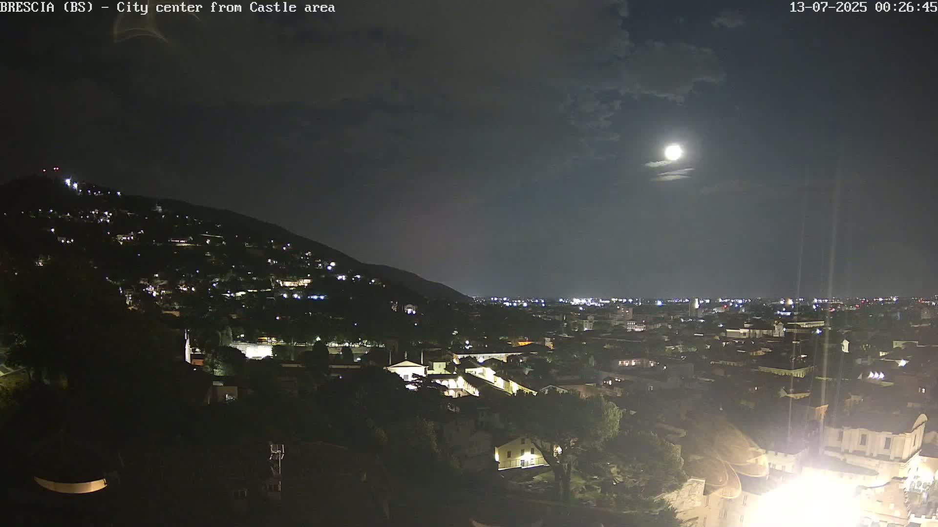 Brescia, Mount Maddalena & City View Live Cam - Lombardy, Italy