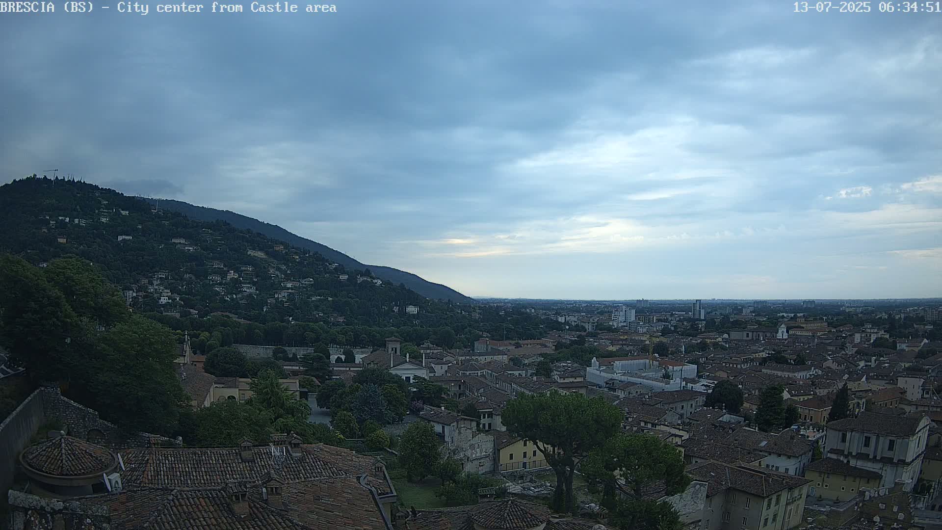 Brescia, Mount Maddalena & City View Live Cam - Lombardy, Italy