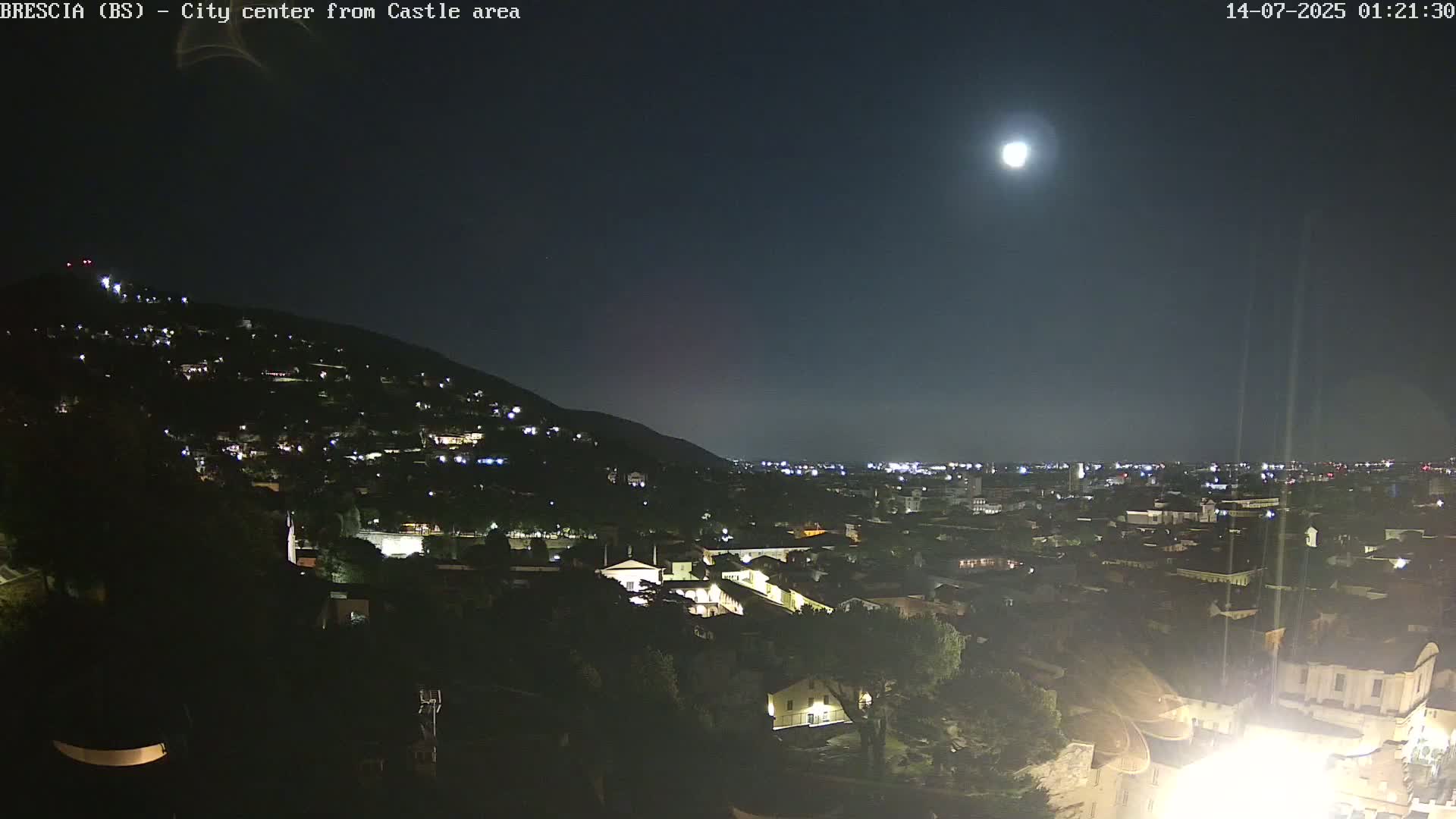 Brescia, Mount Maddalena & City View Live Cam - Lombardy, Italy