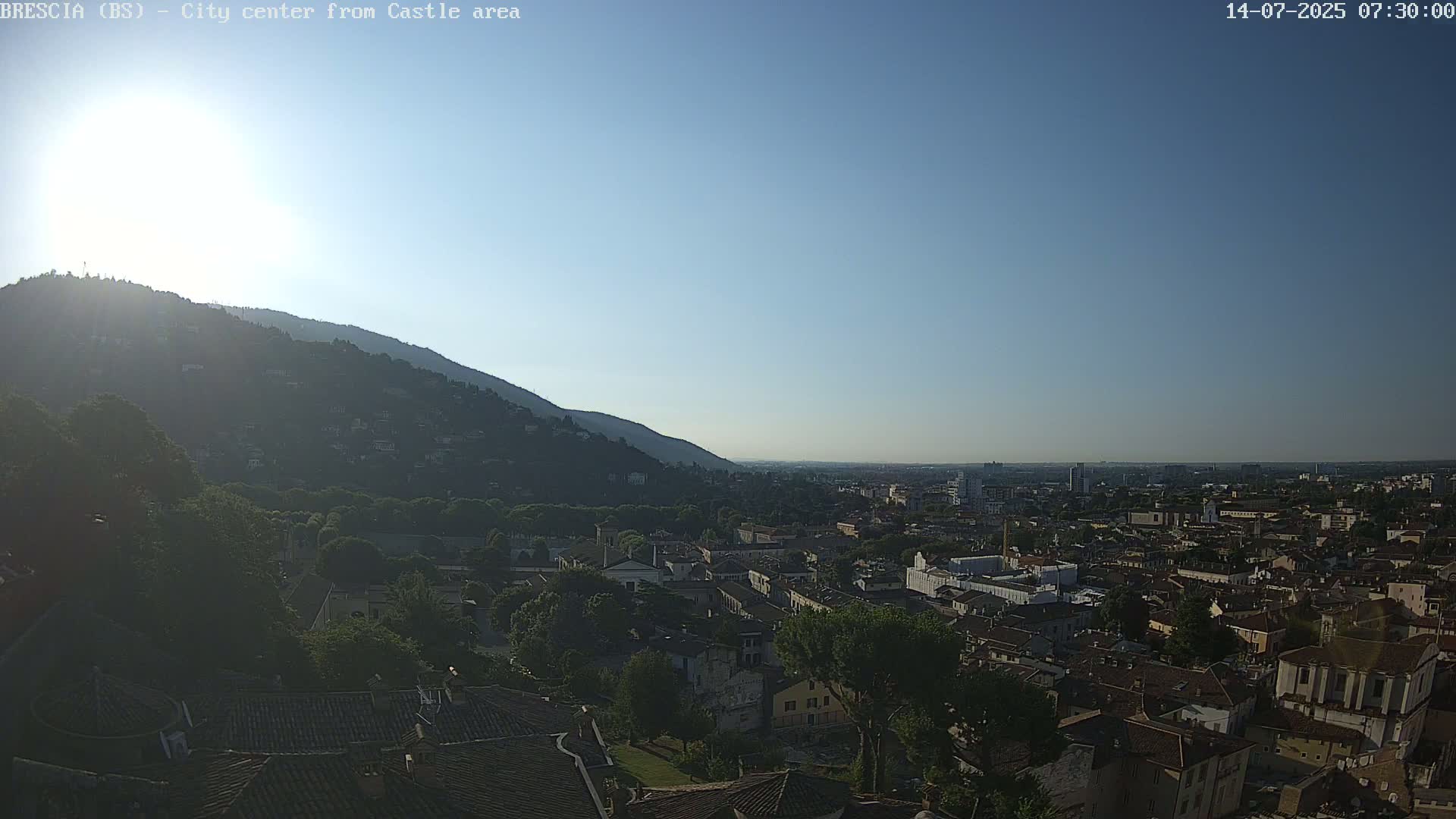 Brescia, Mount Maddalena & City View Live Cam - Lombardy, Italy