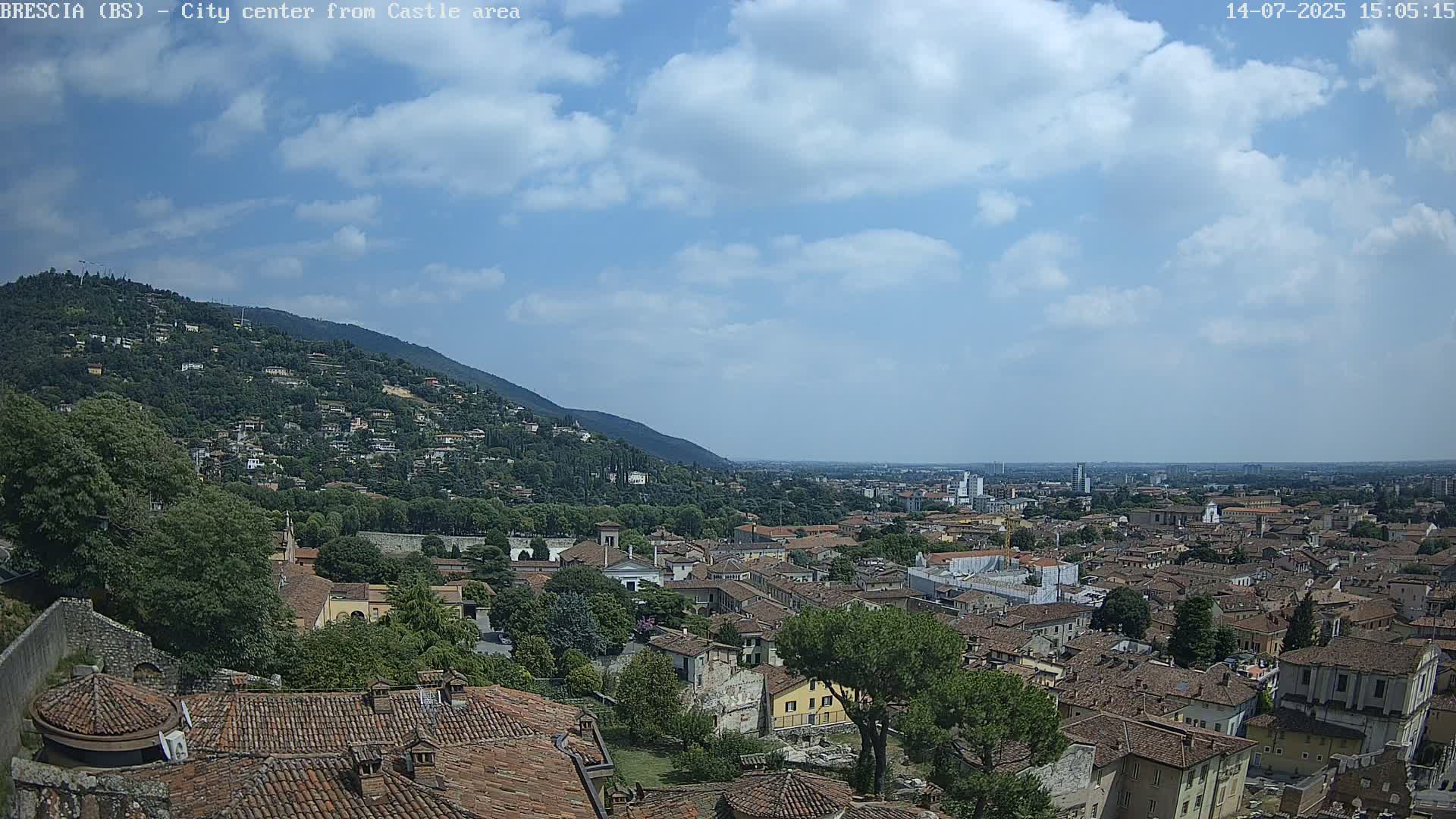 Brescia, Mount Maddalena & City View Live Cam - Lombardy, Italy