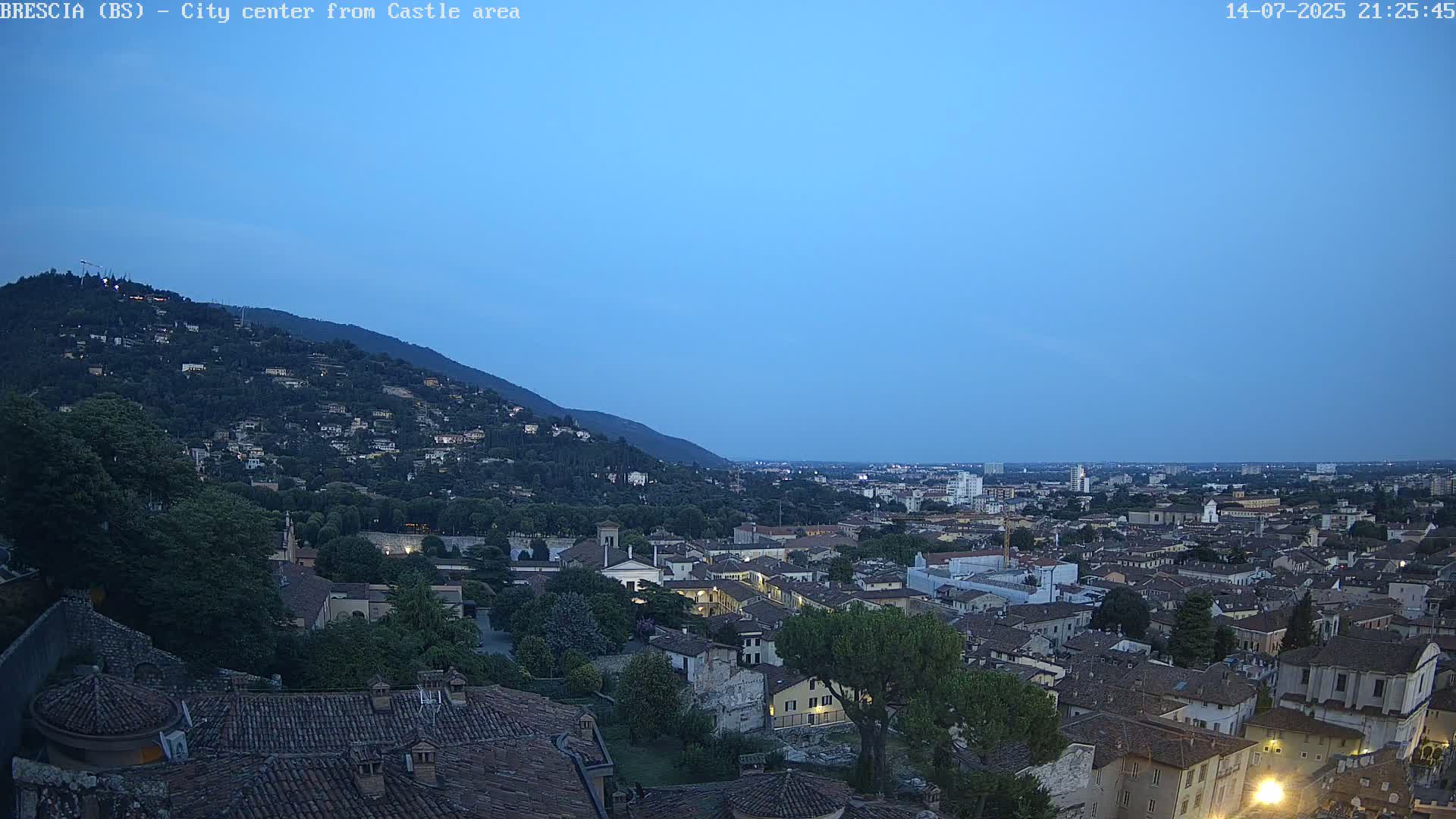 Brescia, Mount Maddalena & City View Live Cam - Lombardy, Italy