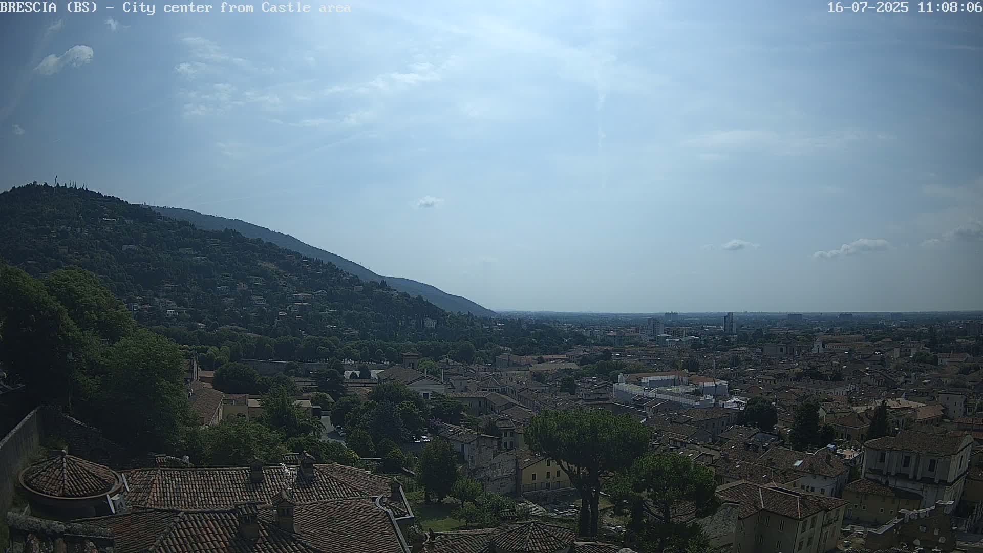 Brescia, Mount Maddalena & City View Live Cam - Lombardy, Italy