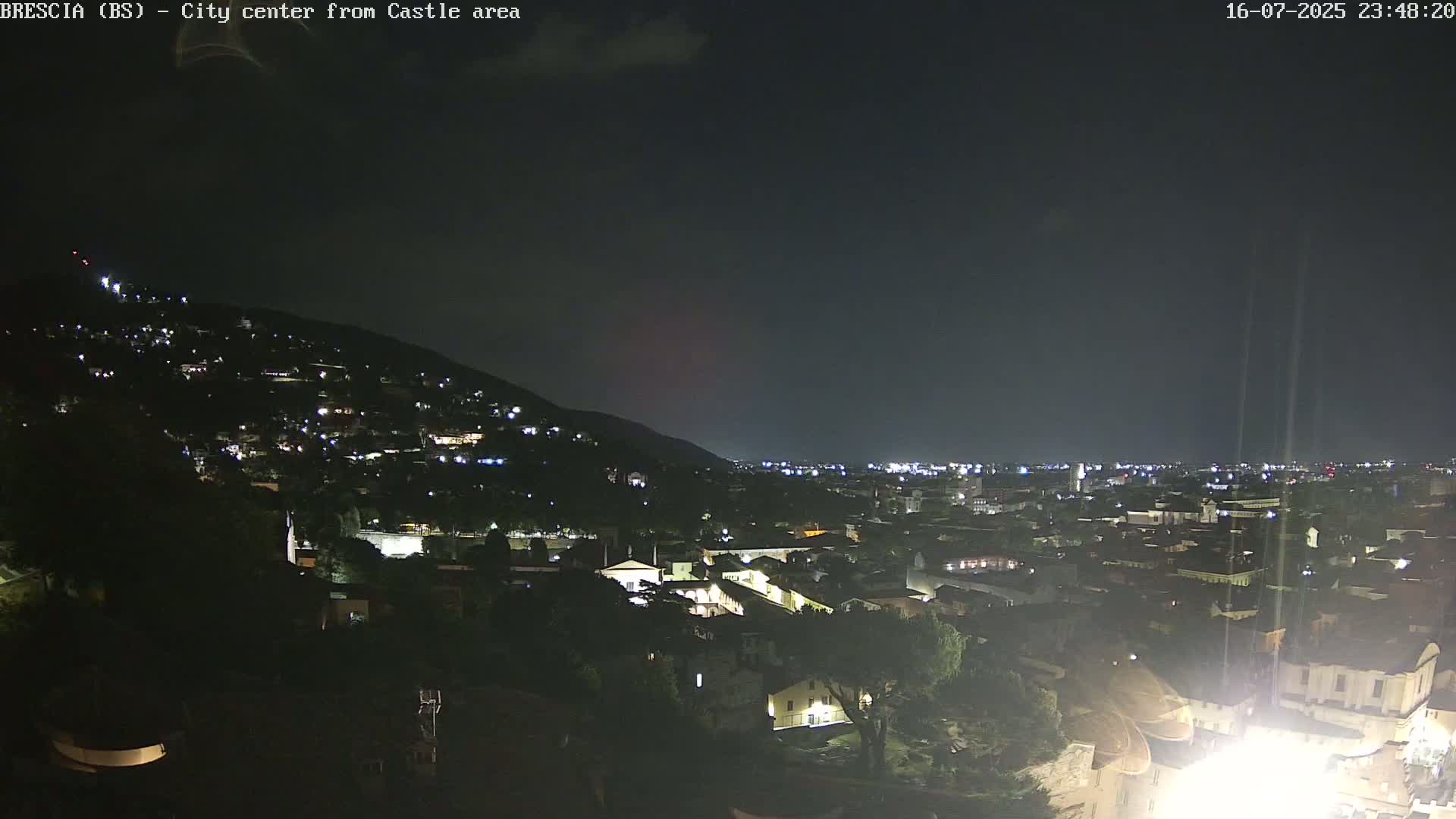 Brescia, Mount Maddalena & City View Live Cam - Lombardy, Italy