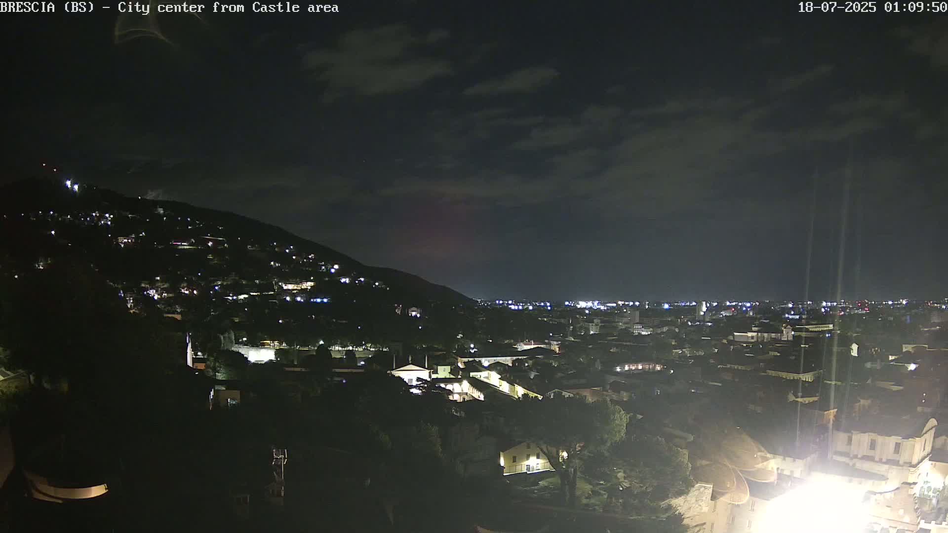 Brescia, Mount Maddalena & City View Live Cam - Lombardy, Italy