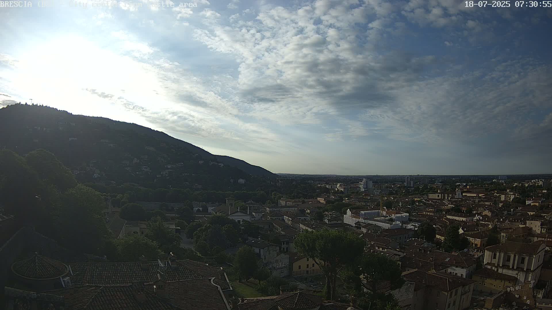 Brescia, Mount Maddalena & City View Live Cam - Lombardy, Italy