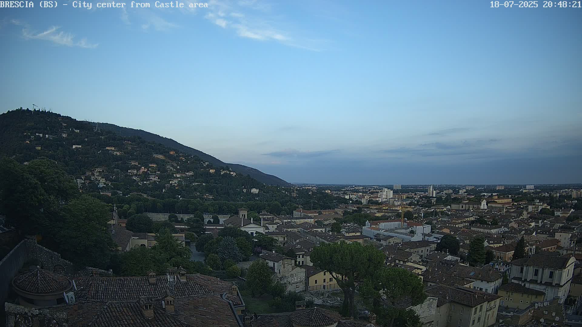Brescia, Mount Maddalena & City View Live Cam - Lombardy, Italy