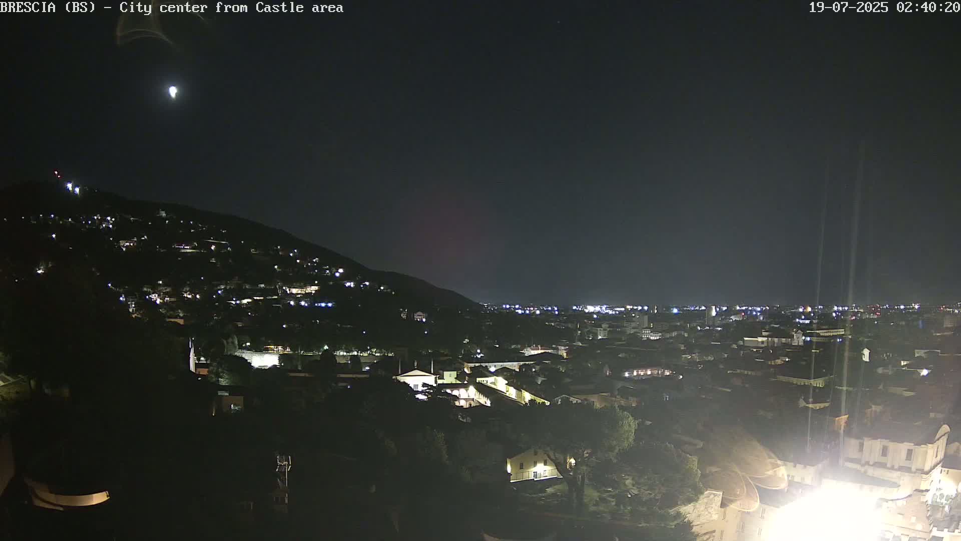 Brescia, Mount Maddalena & City View Live Cam - Lombardy, Italy