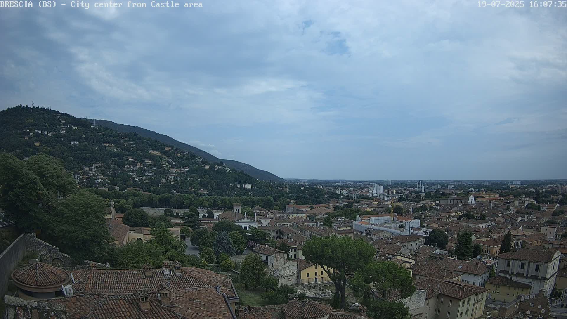 Brescia, Mount Maddalena & City View Live Cam - Lombardy, Italy