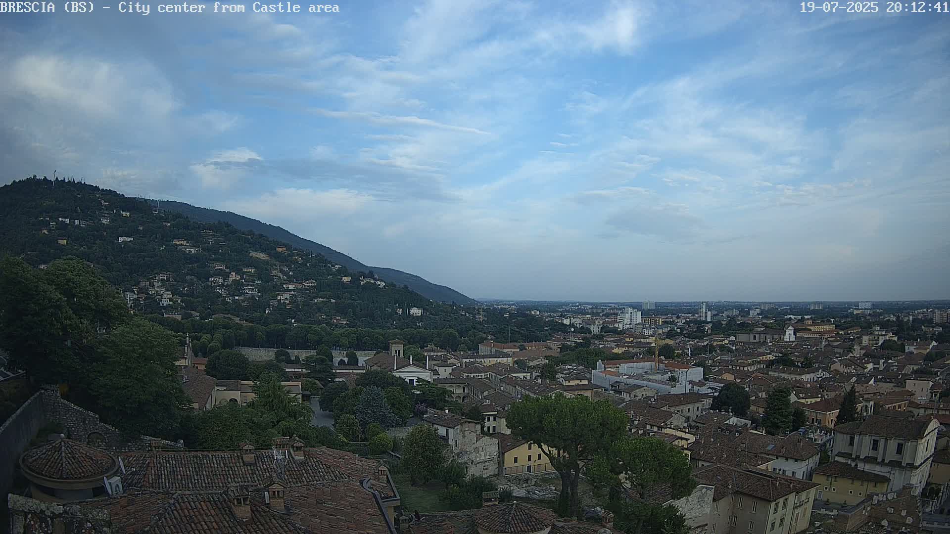 Brescia, Mount Maddalena & City View Live Cam - Lombardy, Italy